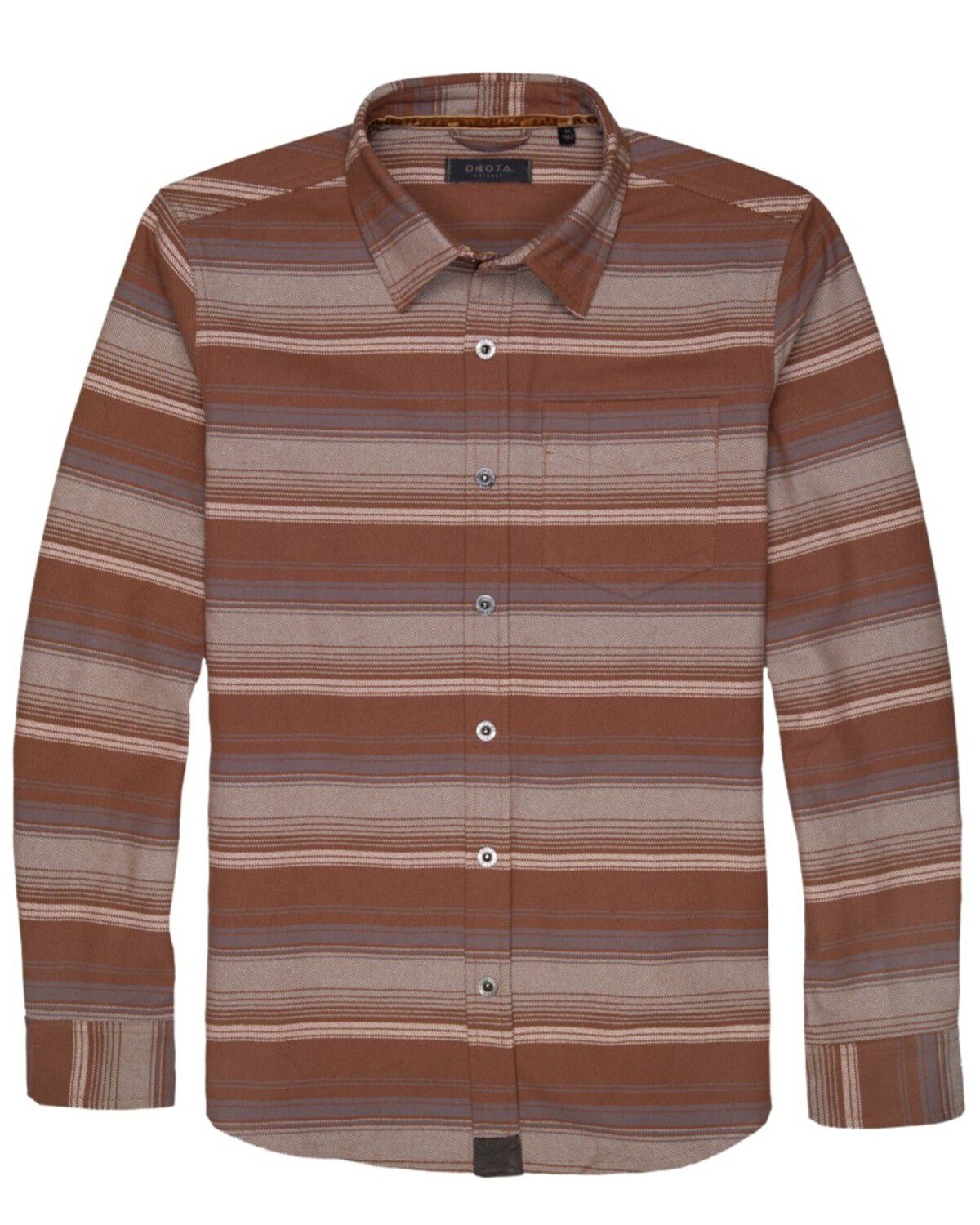 Men's Dakota Grizzly Ambrose Striped Long Sleeve Button-Down Flannel S