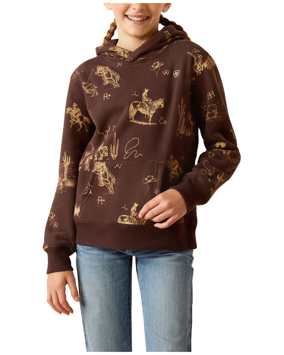 Girls' Ariat Ranch Scene Hoodie