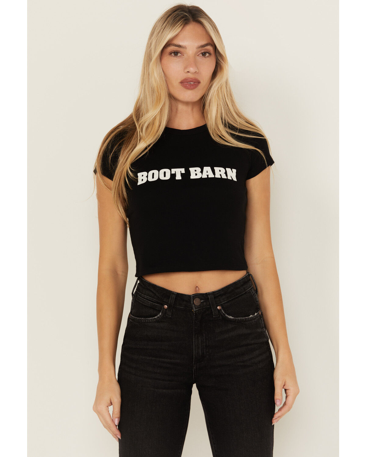 Women's Boot Barn Logo Short Sleeve Graphic Baby Tee