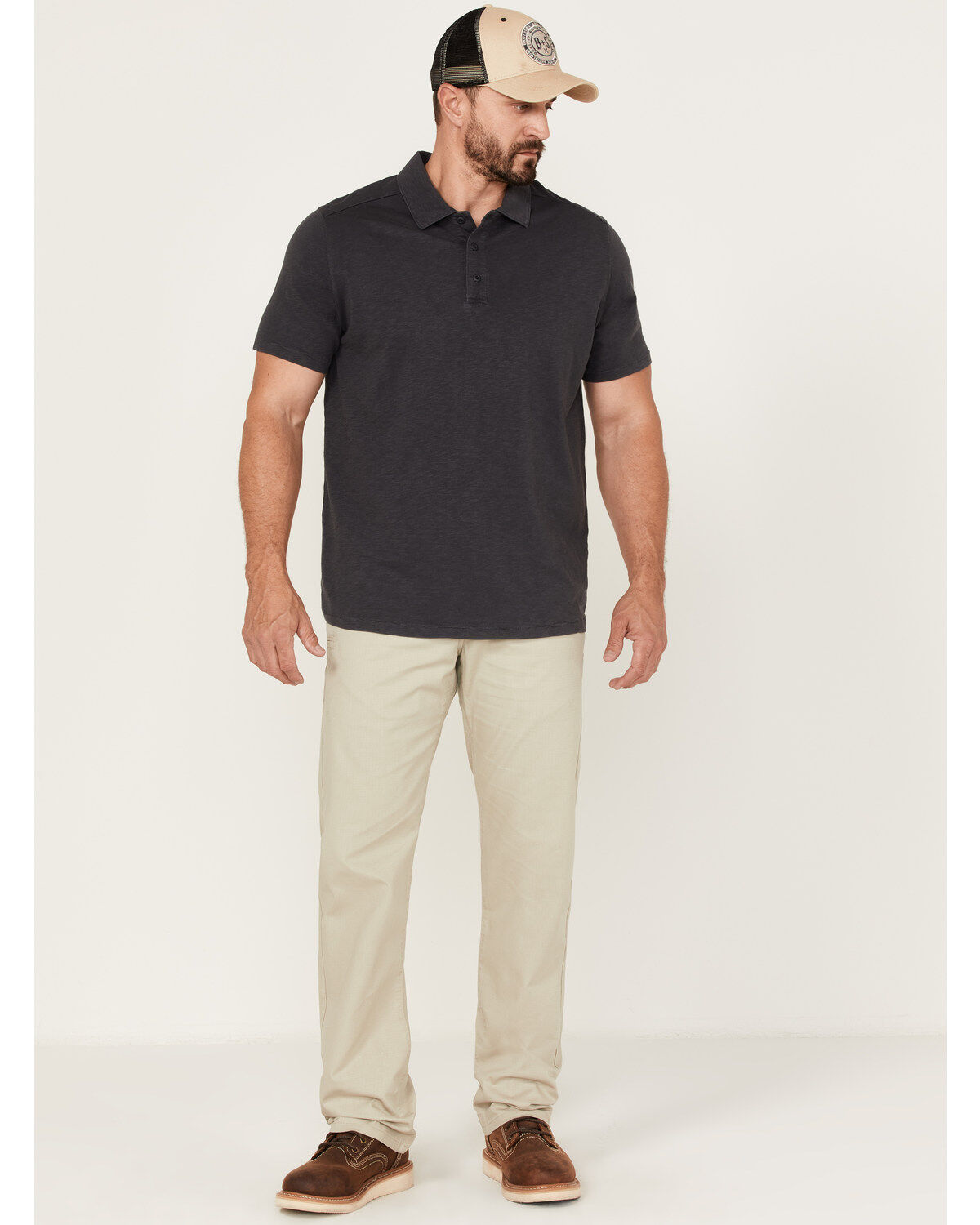 Men's Brothers and Sons Weathered Ripstop Stretch Slim Straight Pants