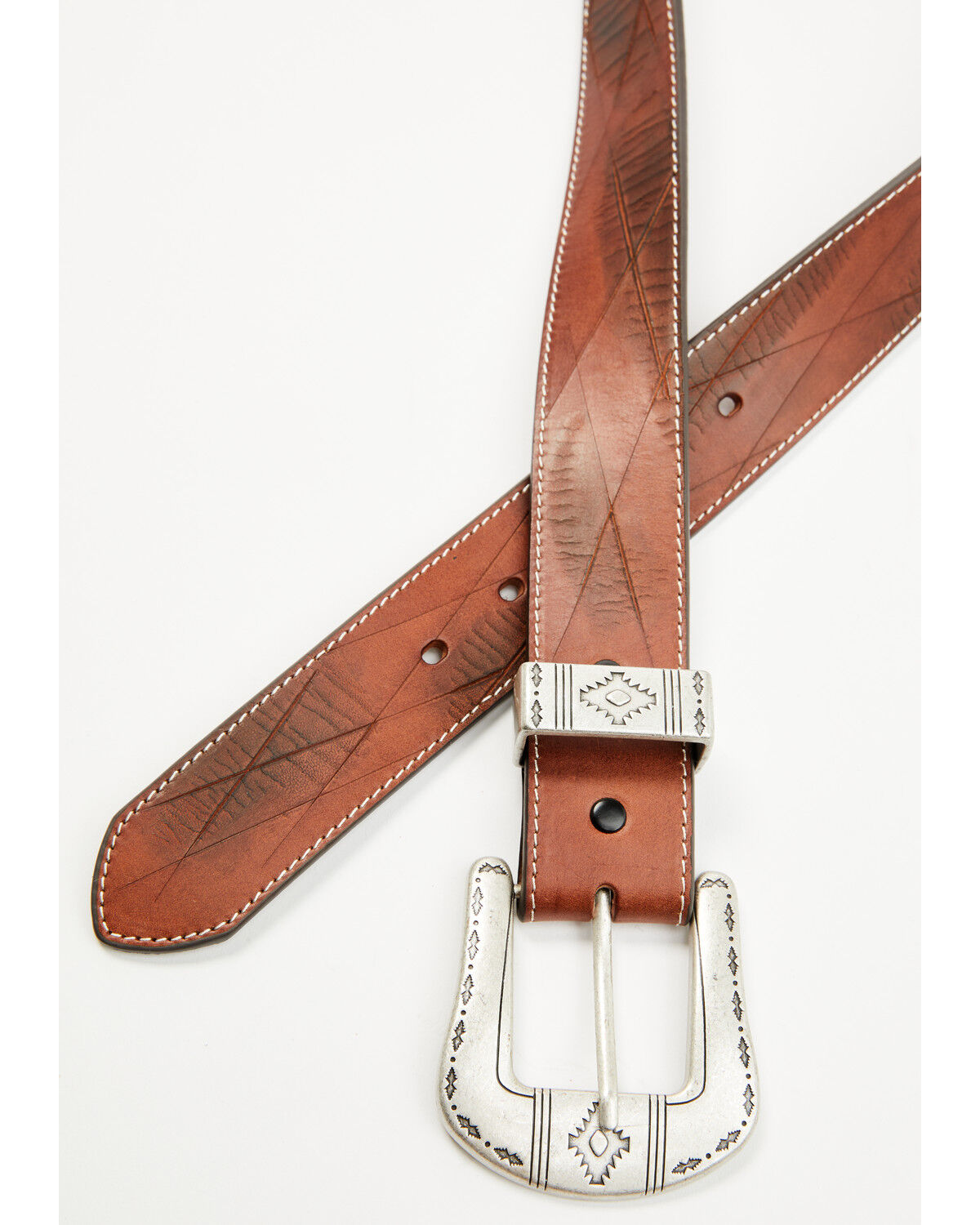 Men's RANK 45 Colt Embossed Leather Belt