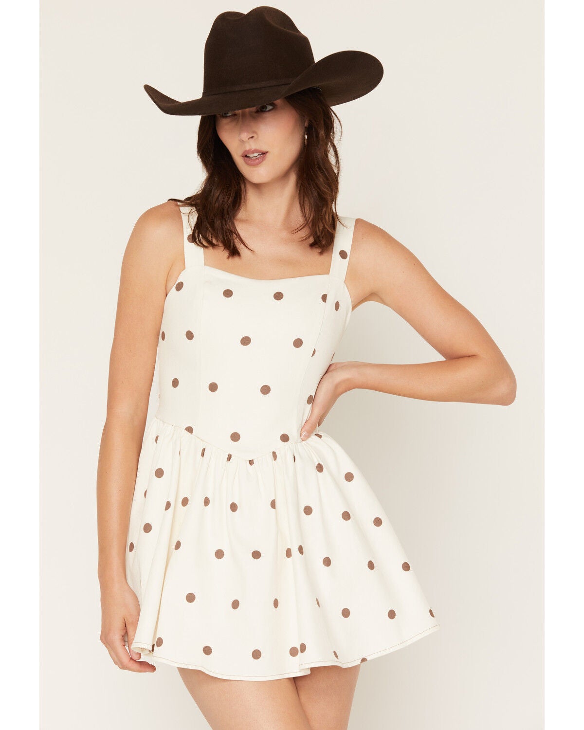 Women's Cleo + Wolf Polka Dot Sweetheart Mini Dress