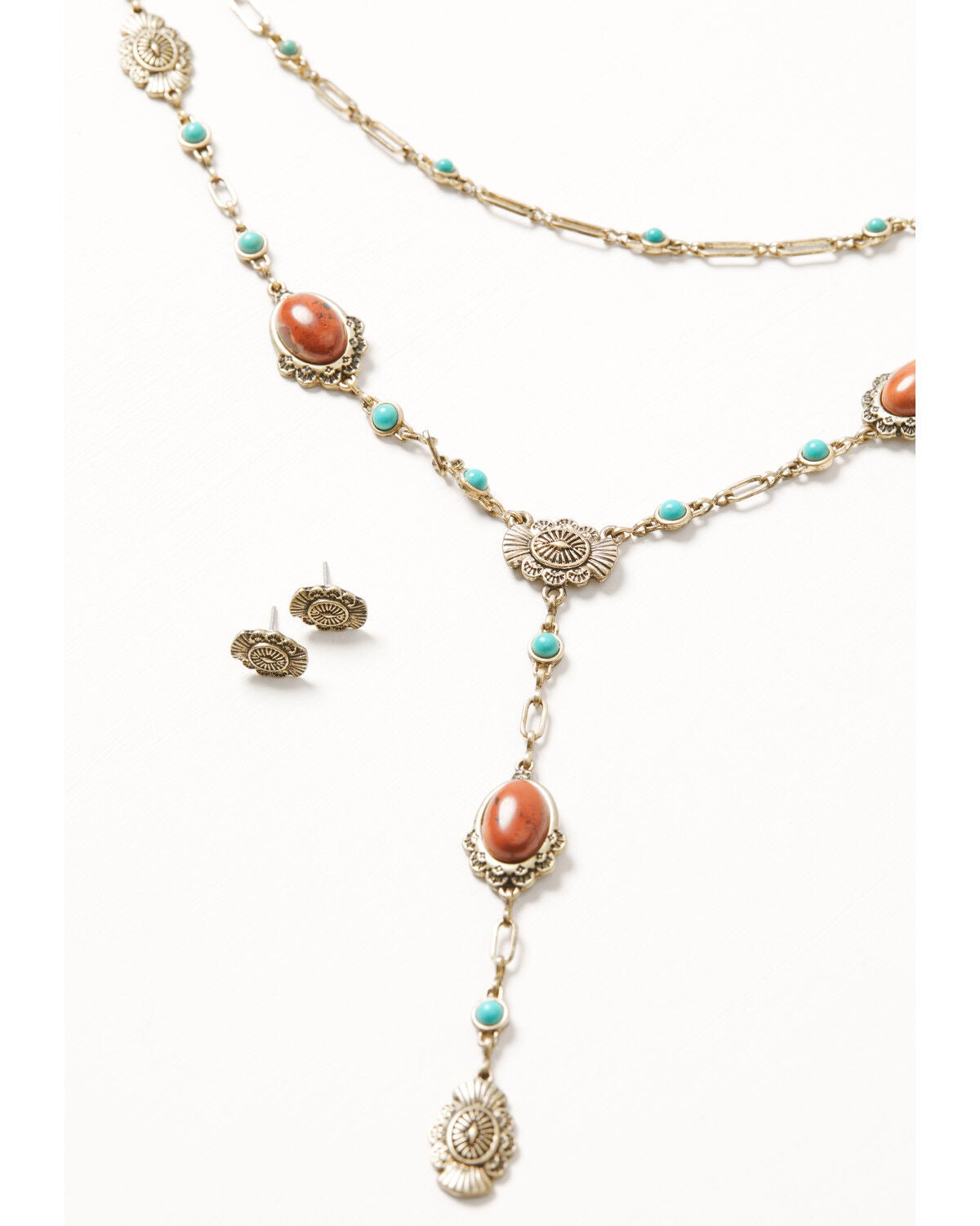 Women's Shyanne Golden Skyland Layered Jewelry Set - 2 Piece