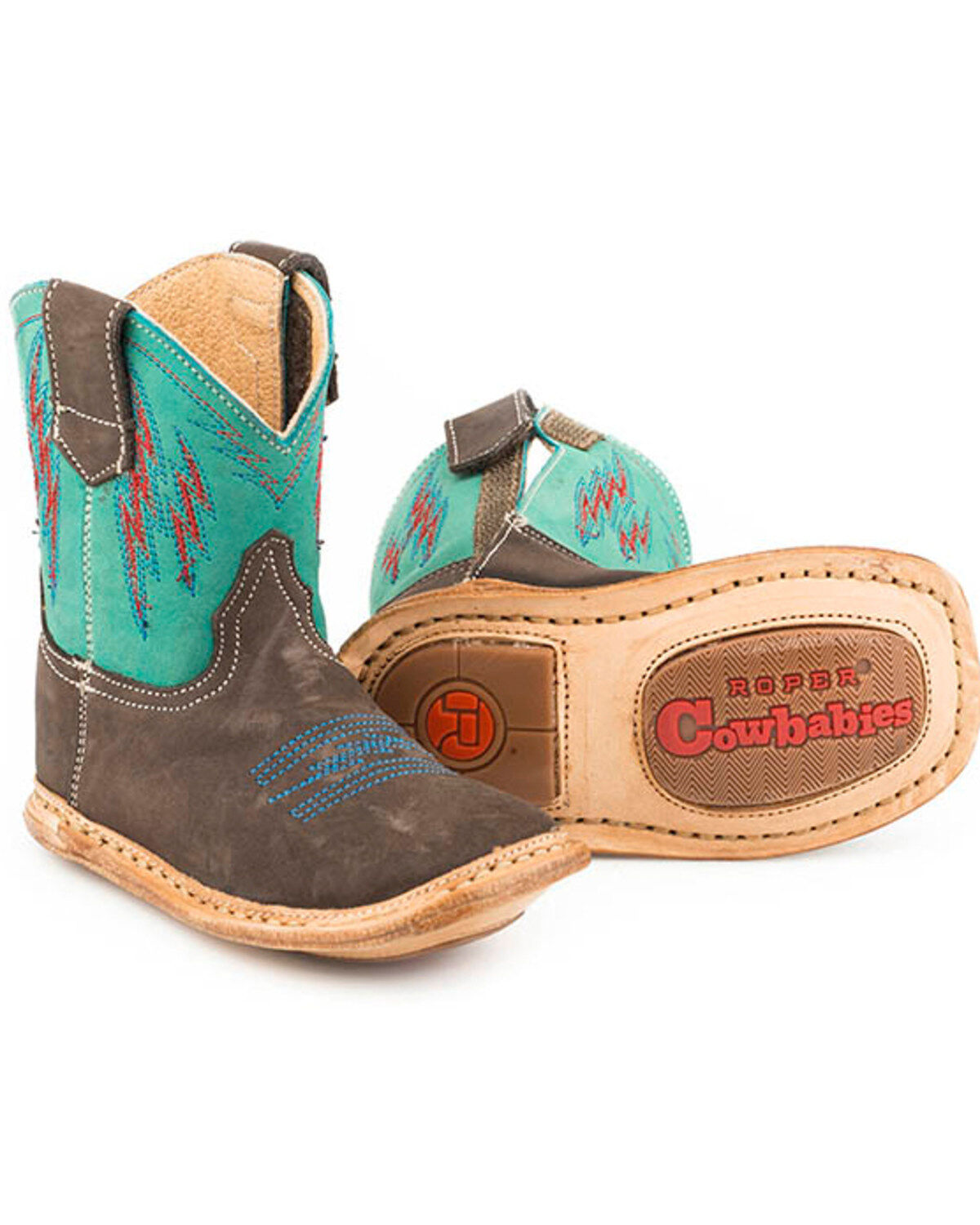 Boys' Roper Infant Cowbaby Lightning Western Boots - Square Toe
