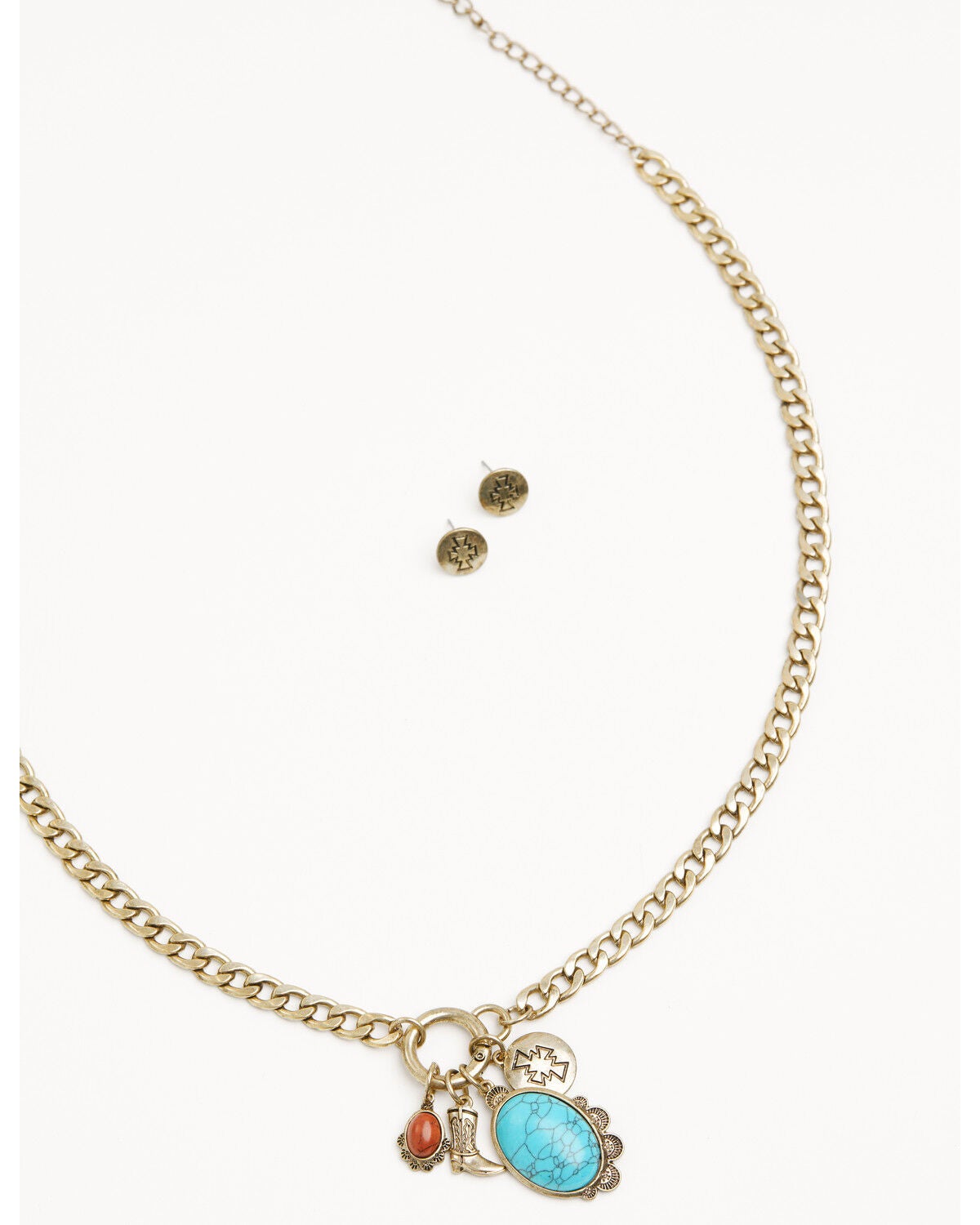 Women's Shyanne Golden Skyland Multi Charm O-Ring Jewelry Set