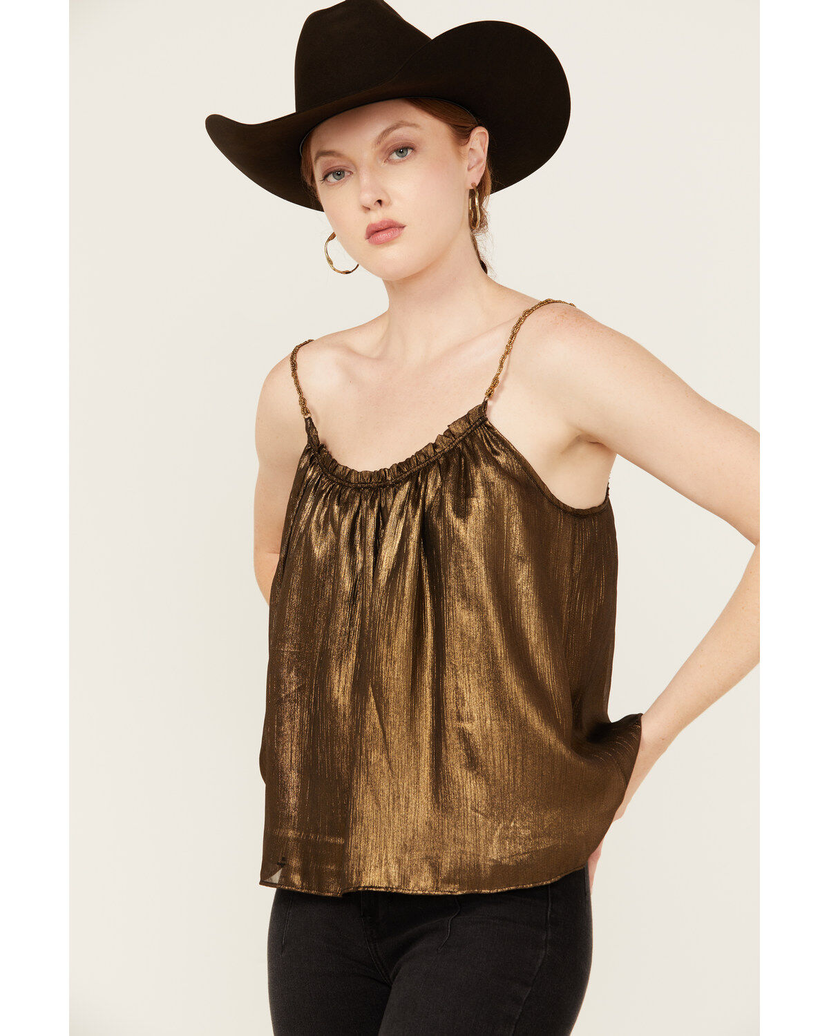 Women's Shyanne Lamé Foiled Tunic