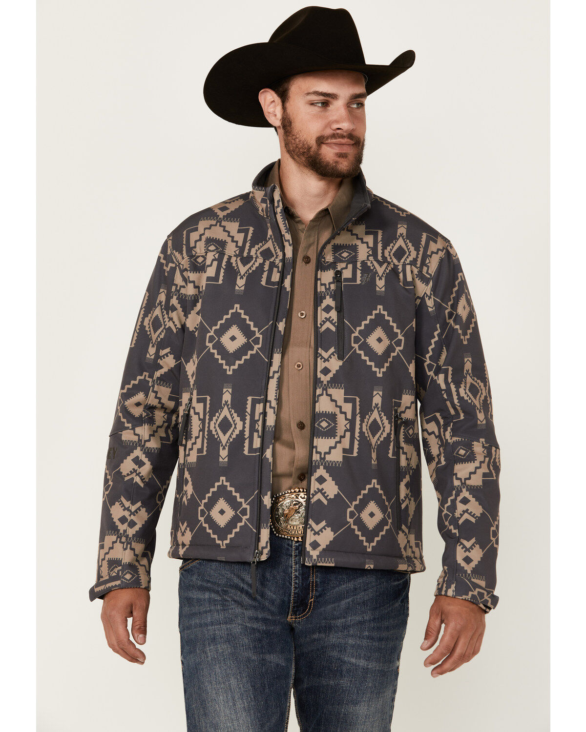 Men's Hooey Southwestern Print Softshell Jacket