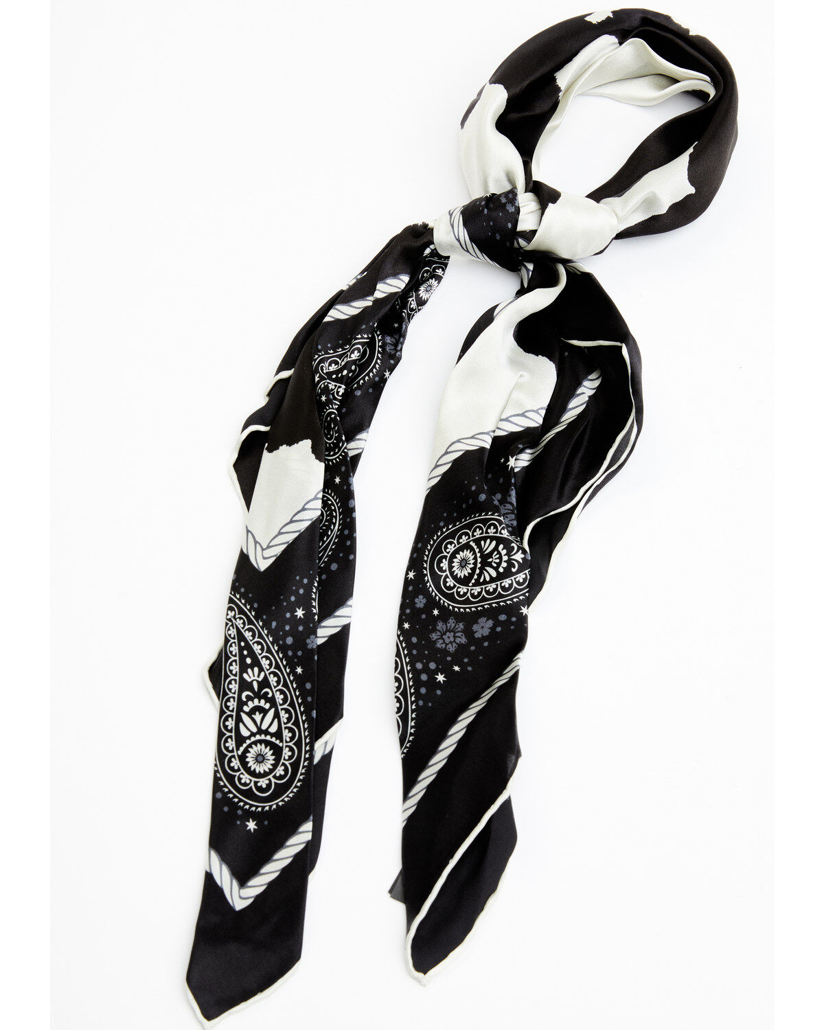 Women's Idyllwind Spotted Cow Silk Bandana