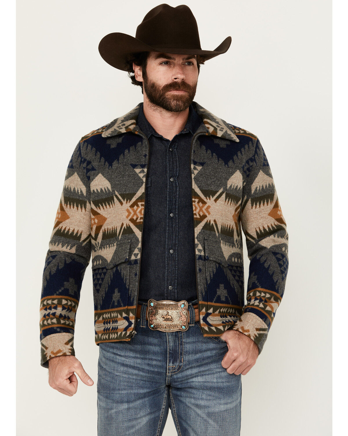 Men's Pendleton Colton Printed Zip Jacket