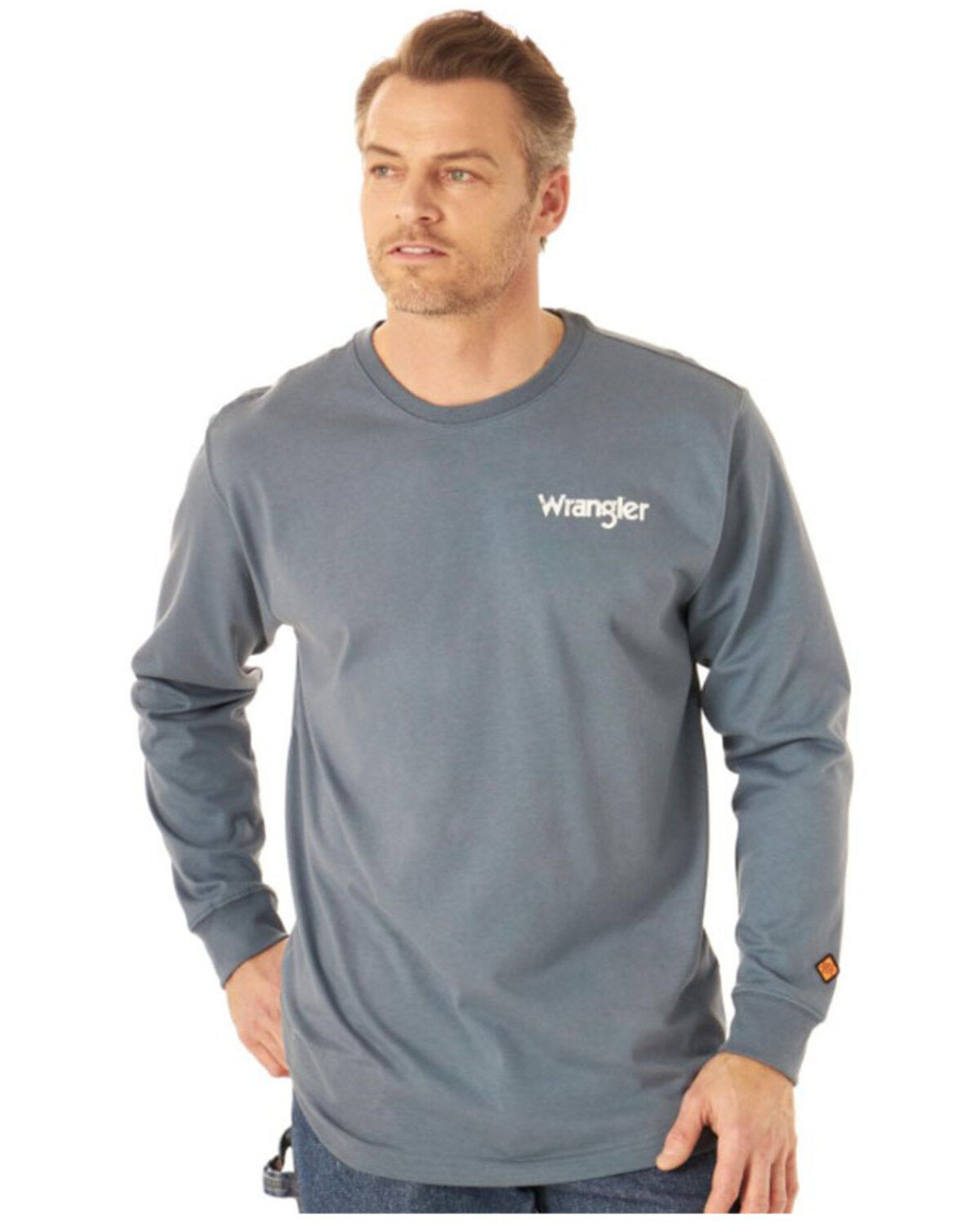Men's Wrangler FR Wrench Flag Graphic Long Sleeve Work T-Shirt - Big