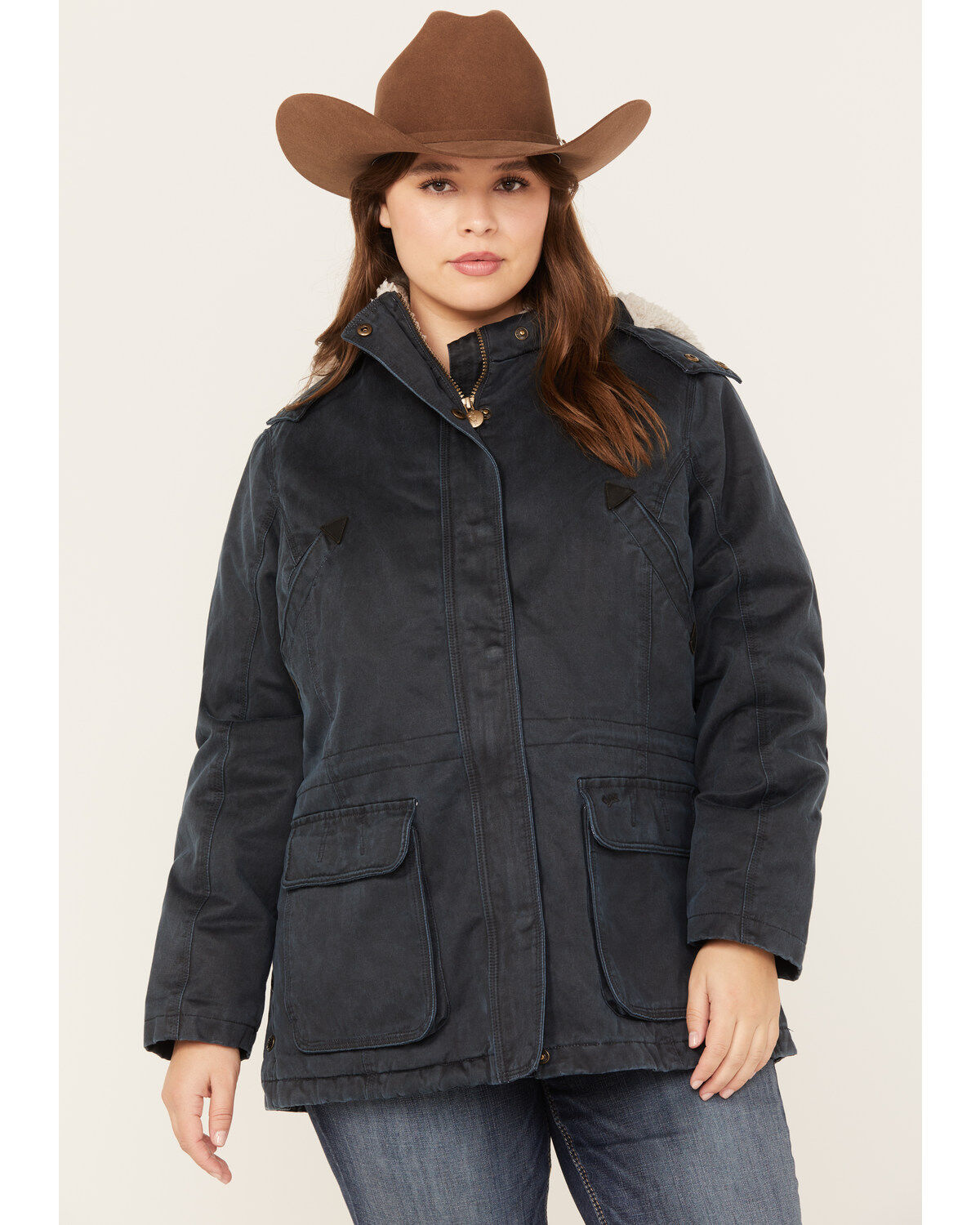 Women's Outback Trading Co. Woodbury Sherpa-Lined Hooded Jacket - Plus