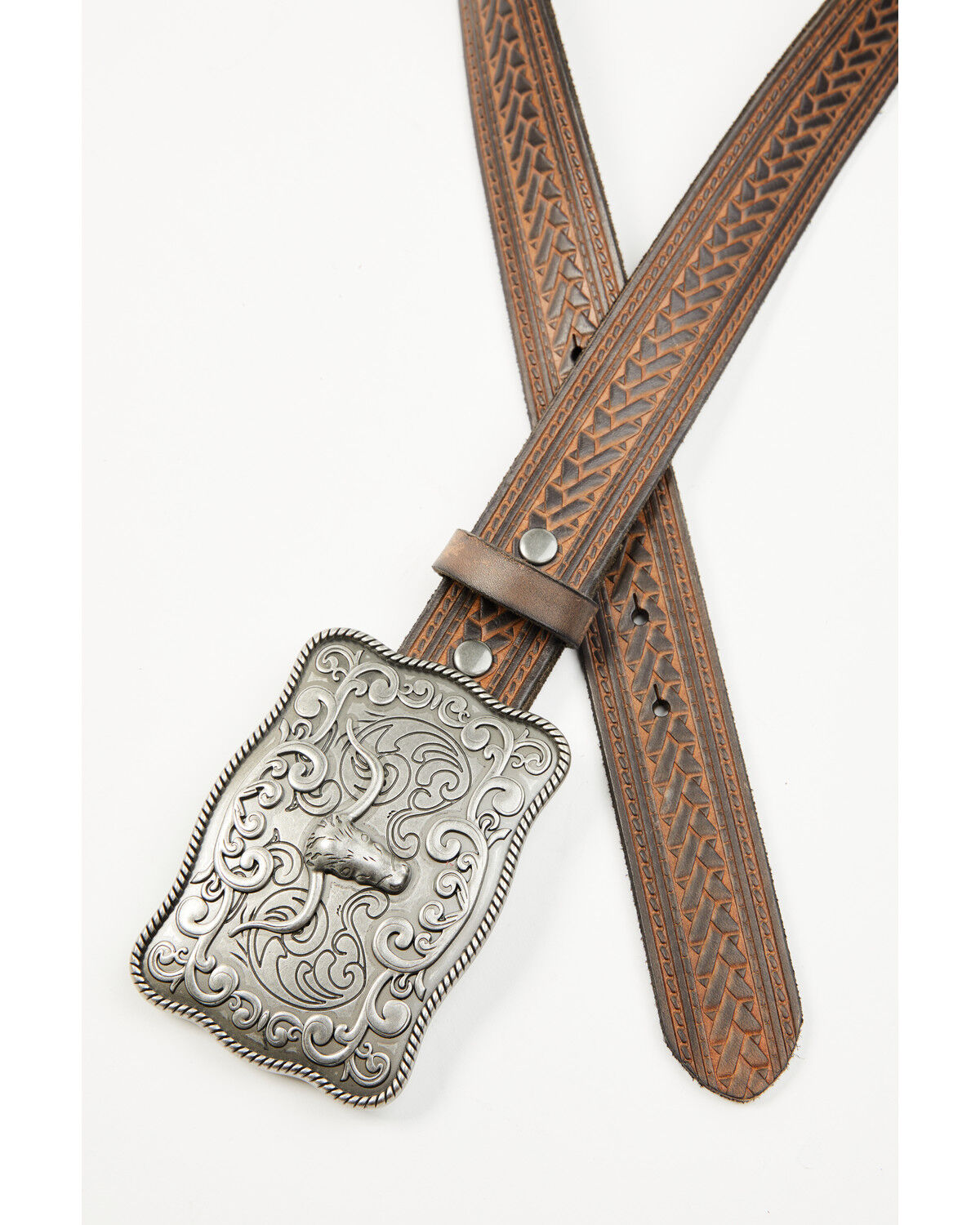 Men's Cody James Declan Embossed Buckle Belt