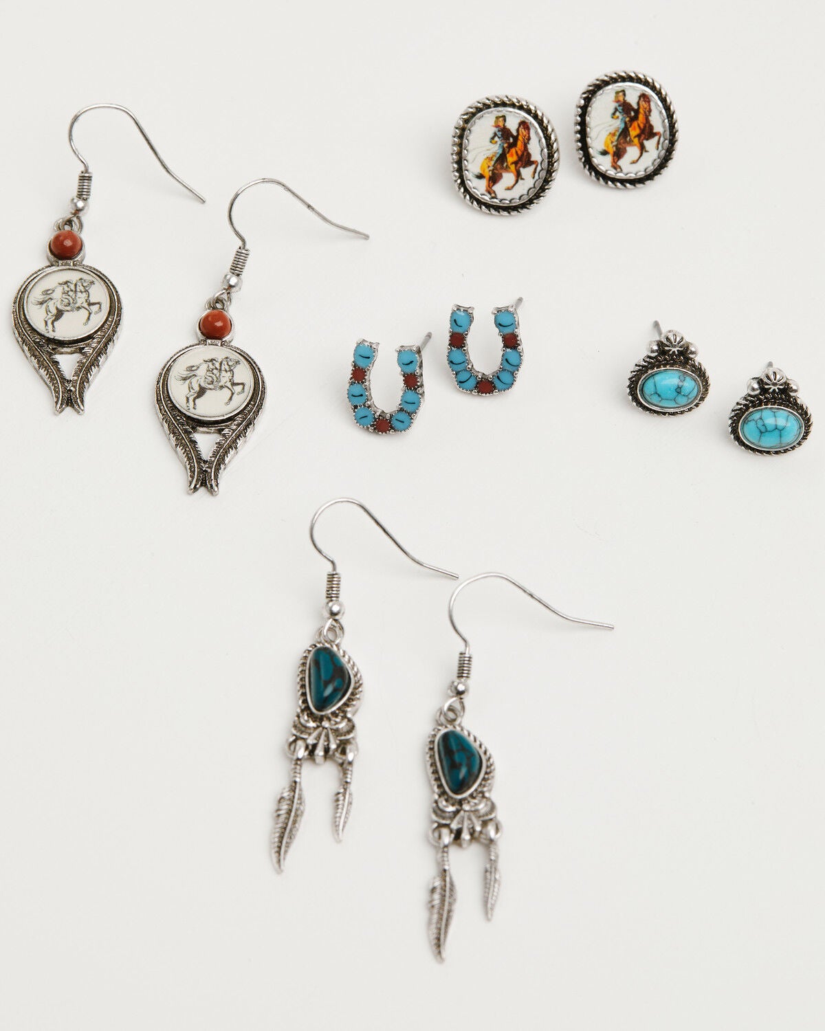 Women's Shyanne American Heritage Cowgirl Earring Set - 5 Piece