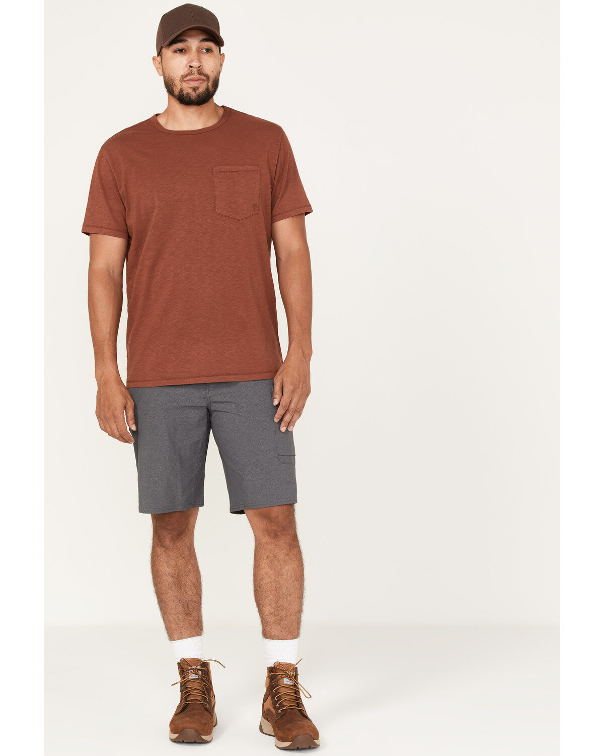 Men's Brothers and Sons Stretch Ripstop Charcoal Slim Straight Cargo S