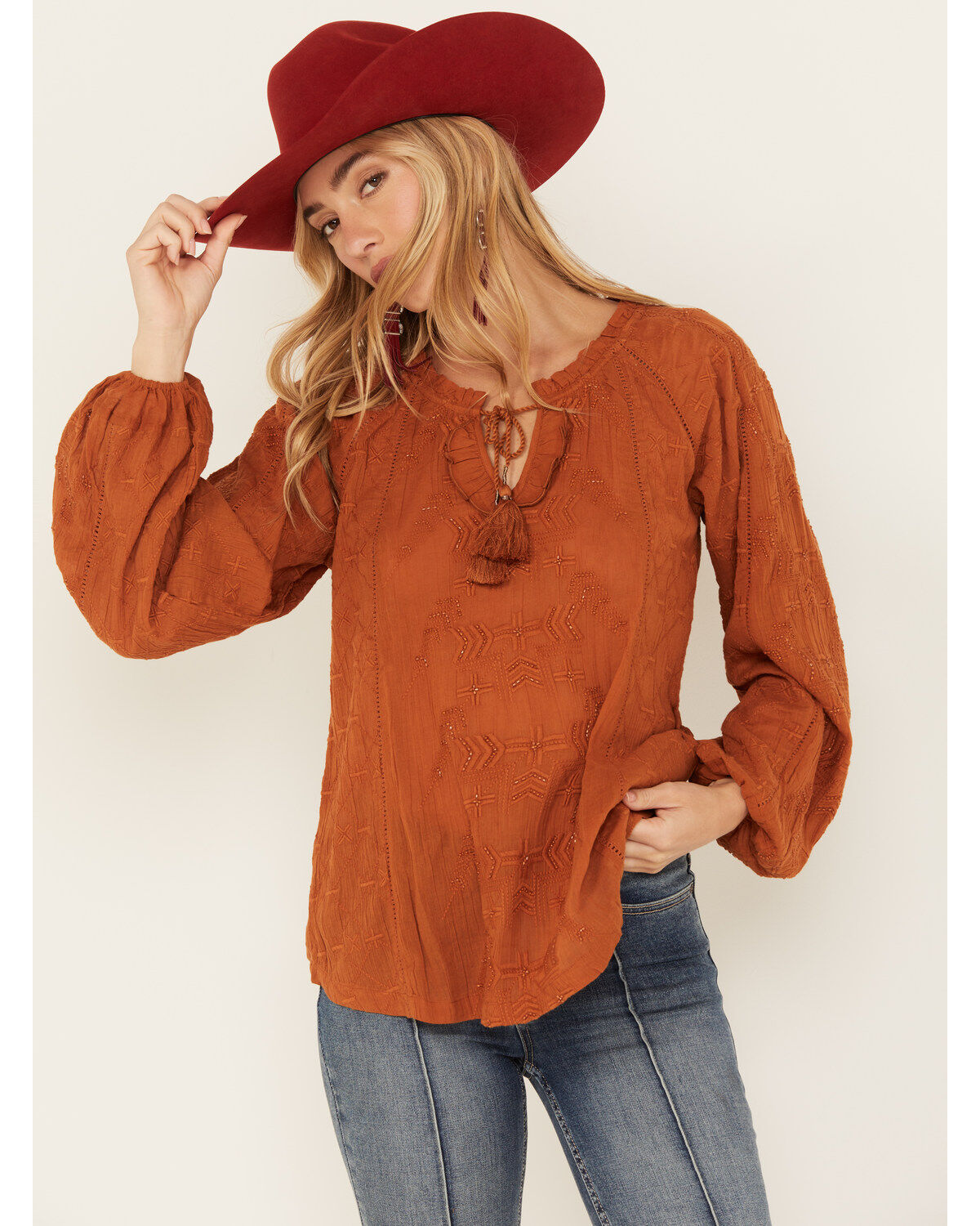 Women's Shyanne Long Sleeve Boho Blouse