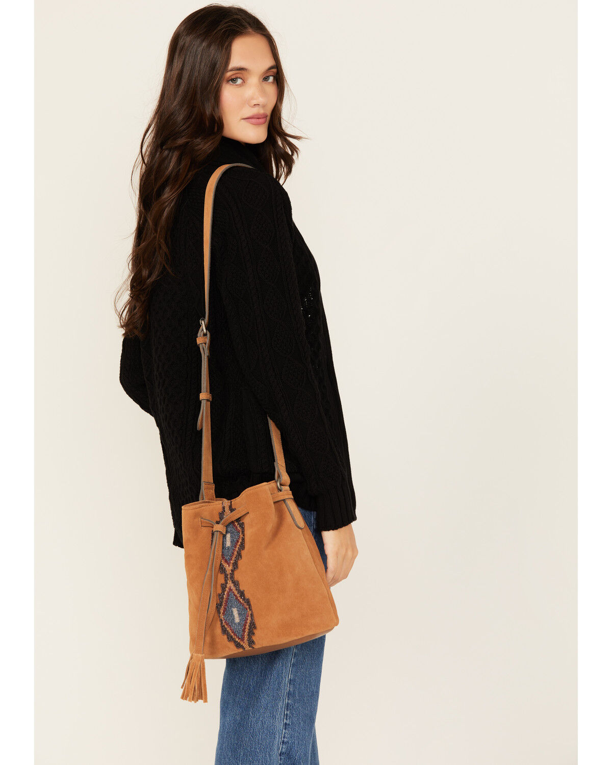 Women's Shyanne Sierra Suede Bucket Handbag