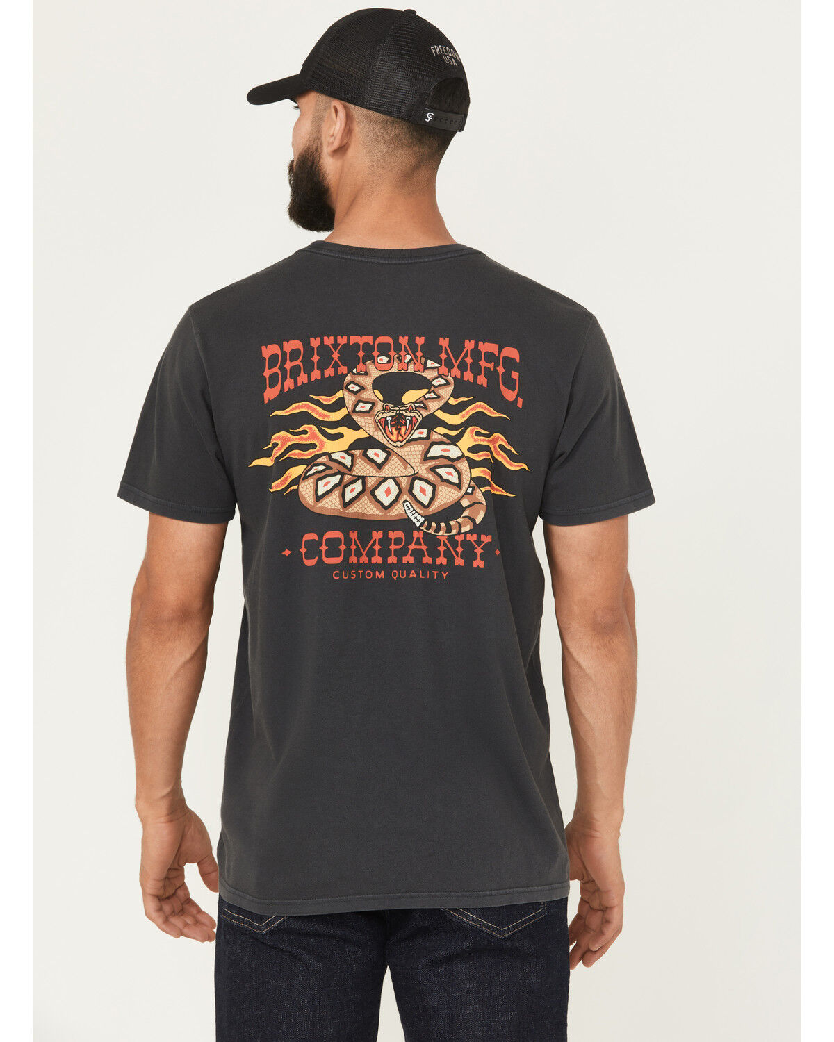 Men's Brixton Hardee Snake Short Sleeve Graphic T-Shirt