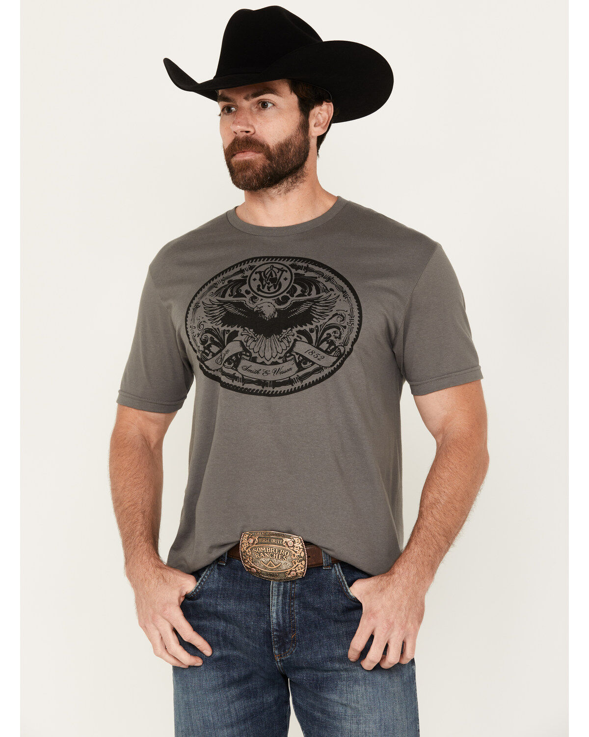 Men's Smith & Wesson Eagle Buckle Short Sleeve Graphic T-Shirt