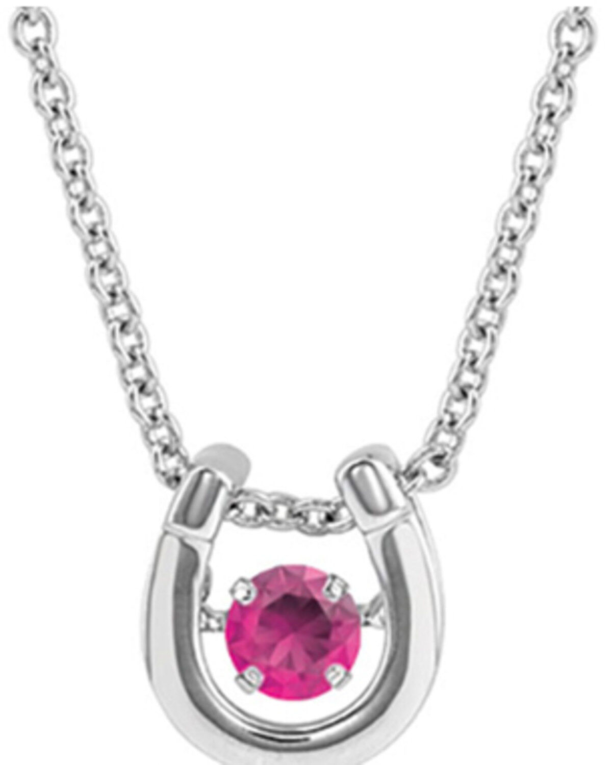 Women's Montana Silversmiths Dancing Birthstone Horseshoe Necklace
