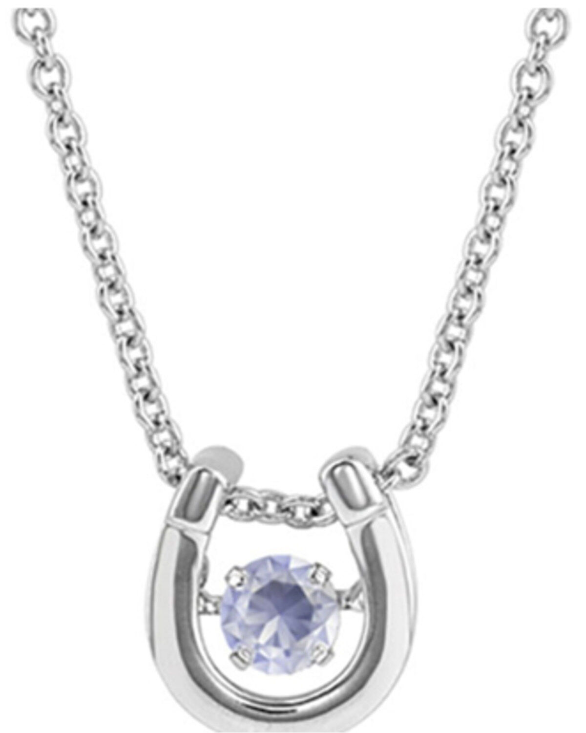Women's Montana Silversmiths Dancing Birthstone Horseshoe Necklace