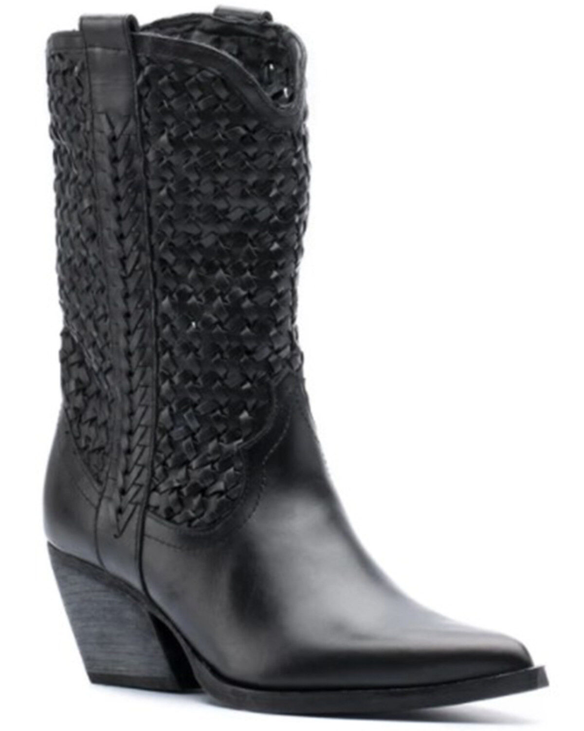 Women's Golo Reverse Woven Shaft Western Fashion Boots - Snip Toe