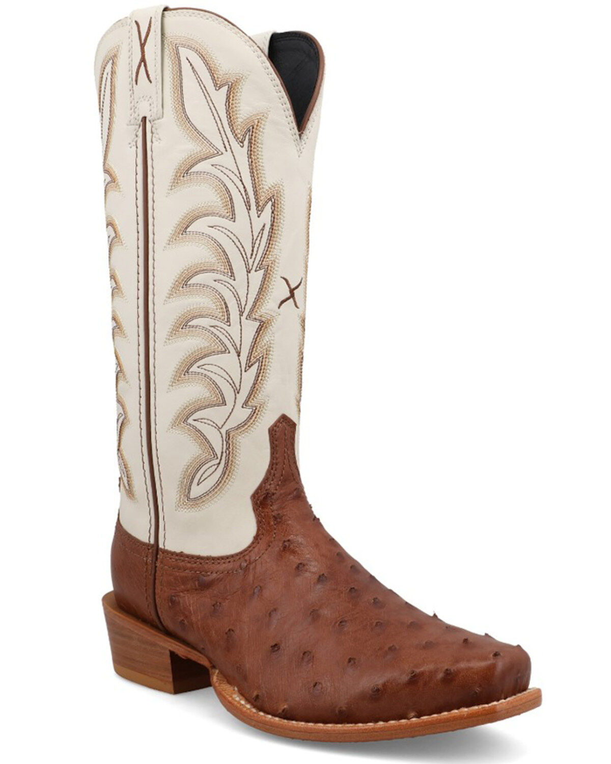 Women's Twisted X Exotic Full Quill Ostrich Western Boots - Square Toe