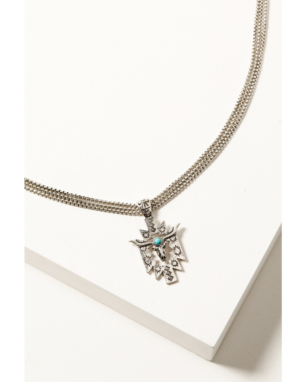 Women's Shyanne Silver Dakota Longhorn Necklace