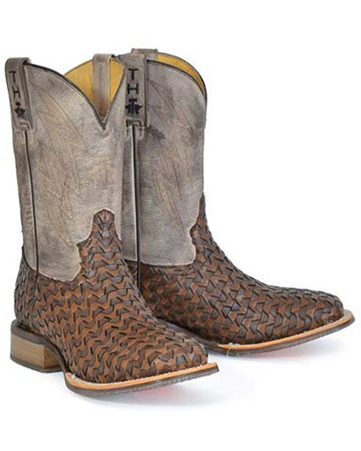 Men's Tin Haul Ripples Western Boots - Broad Square Toe