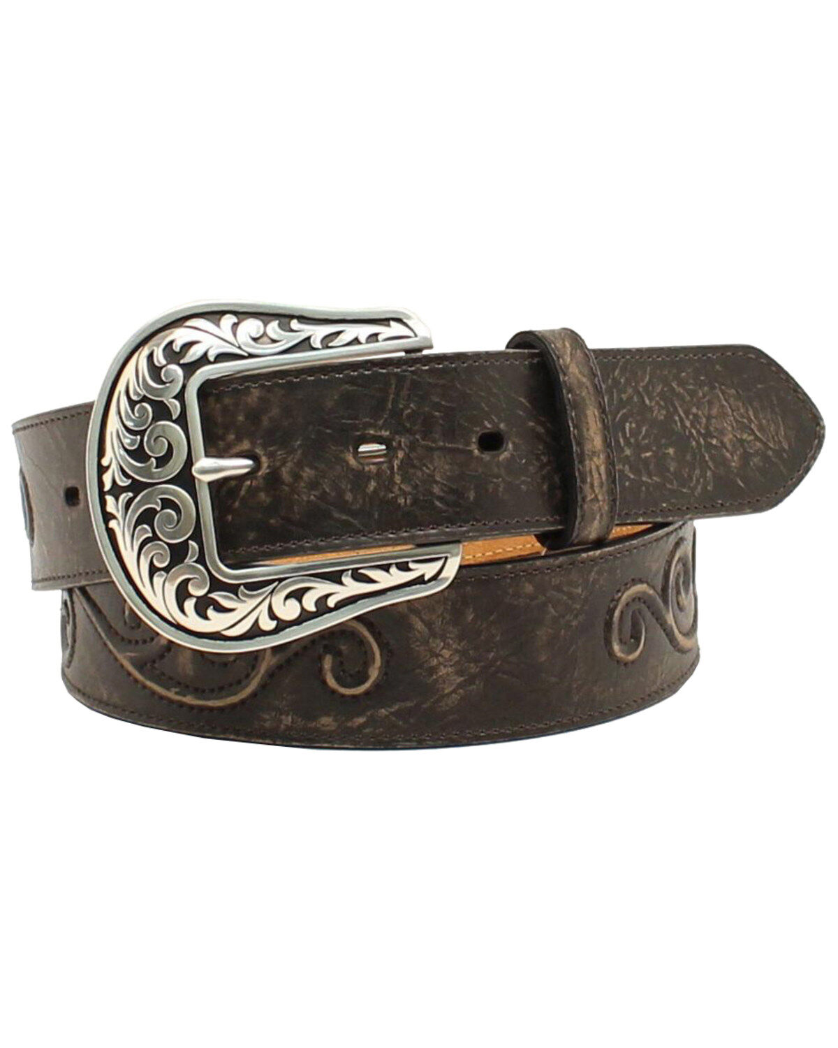 Women's Nocona Scroll Large Round Concho Belt