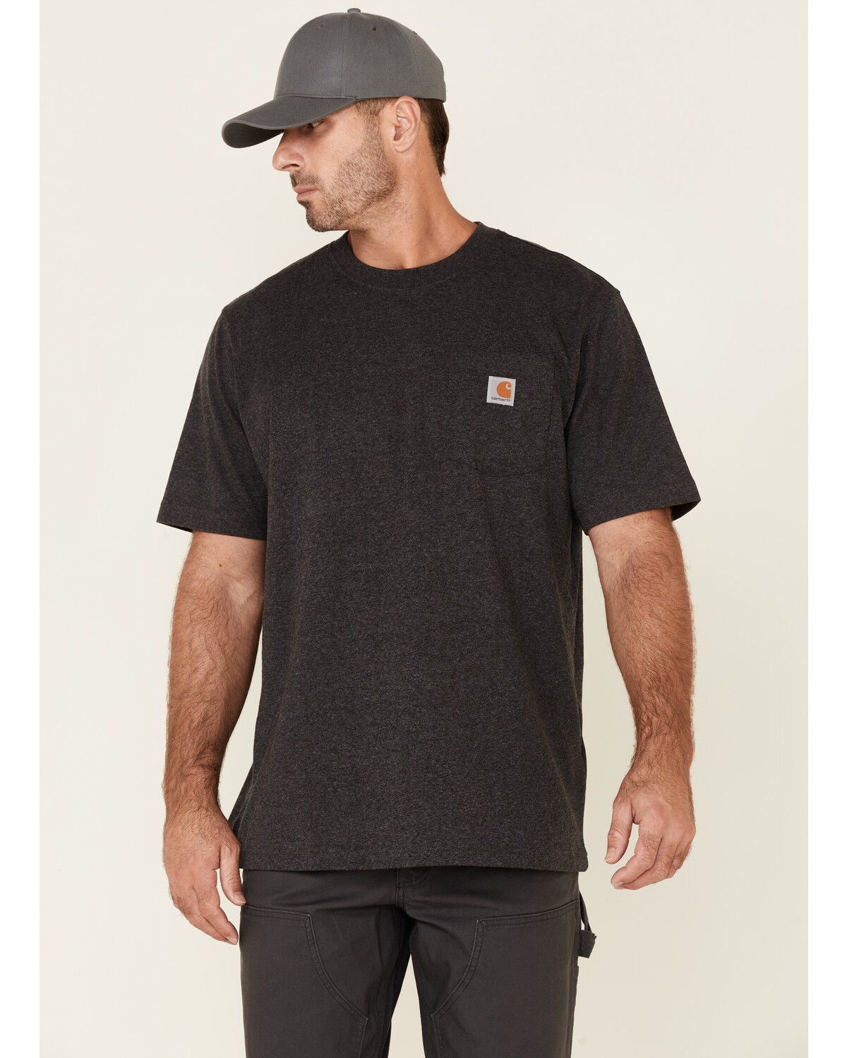 Men's Carhartt Loose Fit Heavyweight Logo Pocket Work T-Shirt - Big &