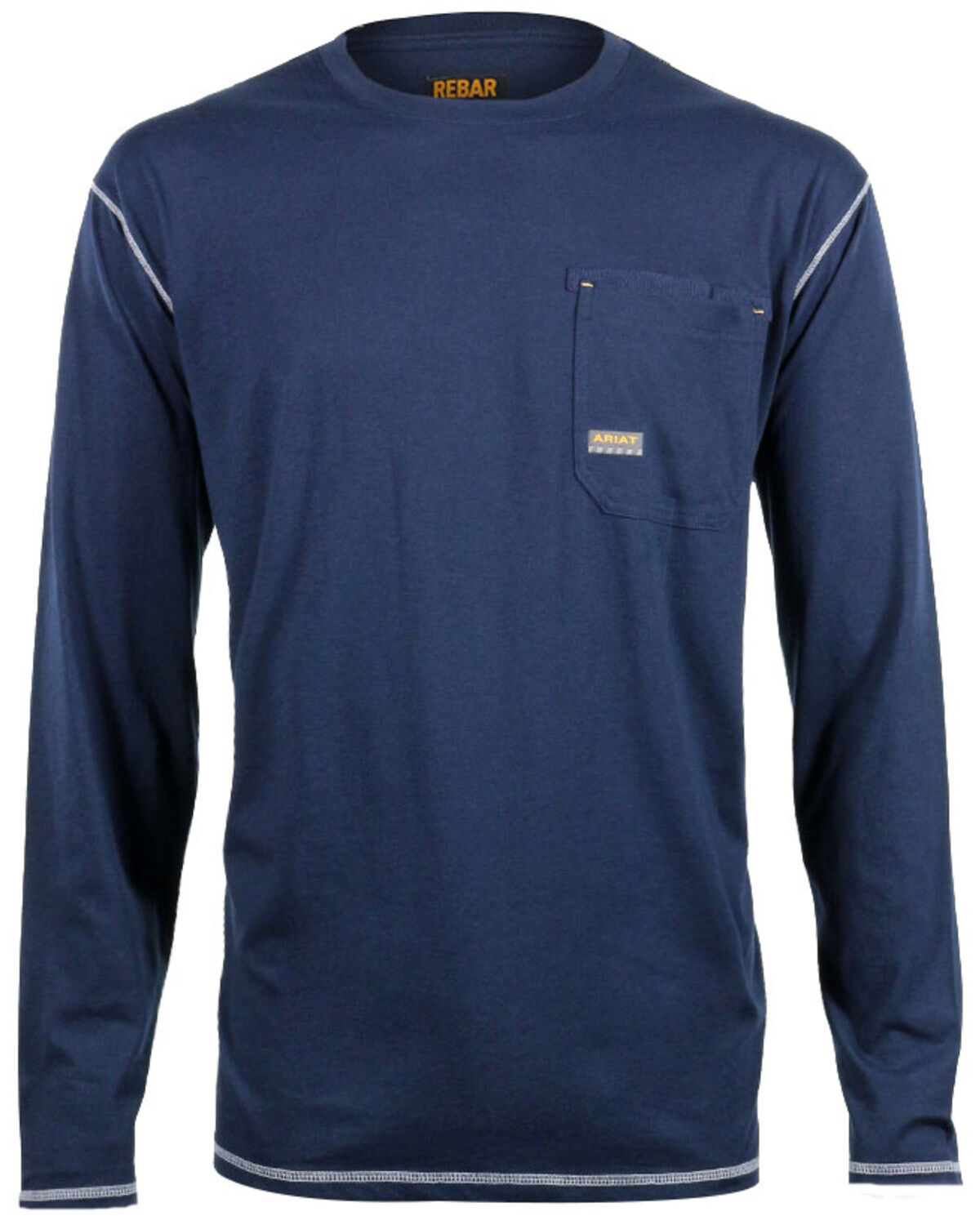 Men's Ariat Rebar Crew Long Sleeve Work Shirt