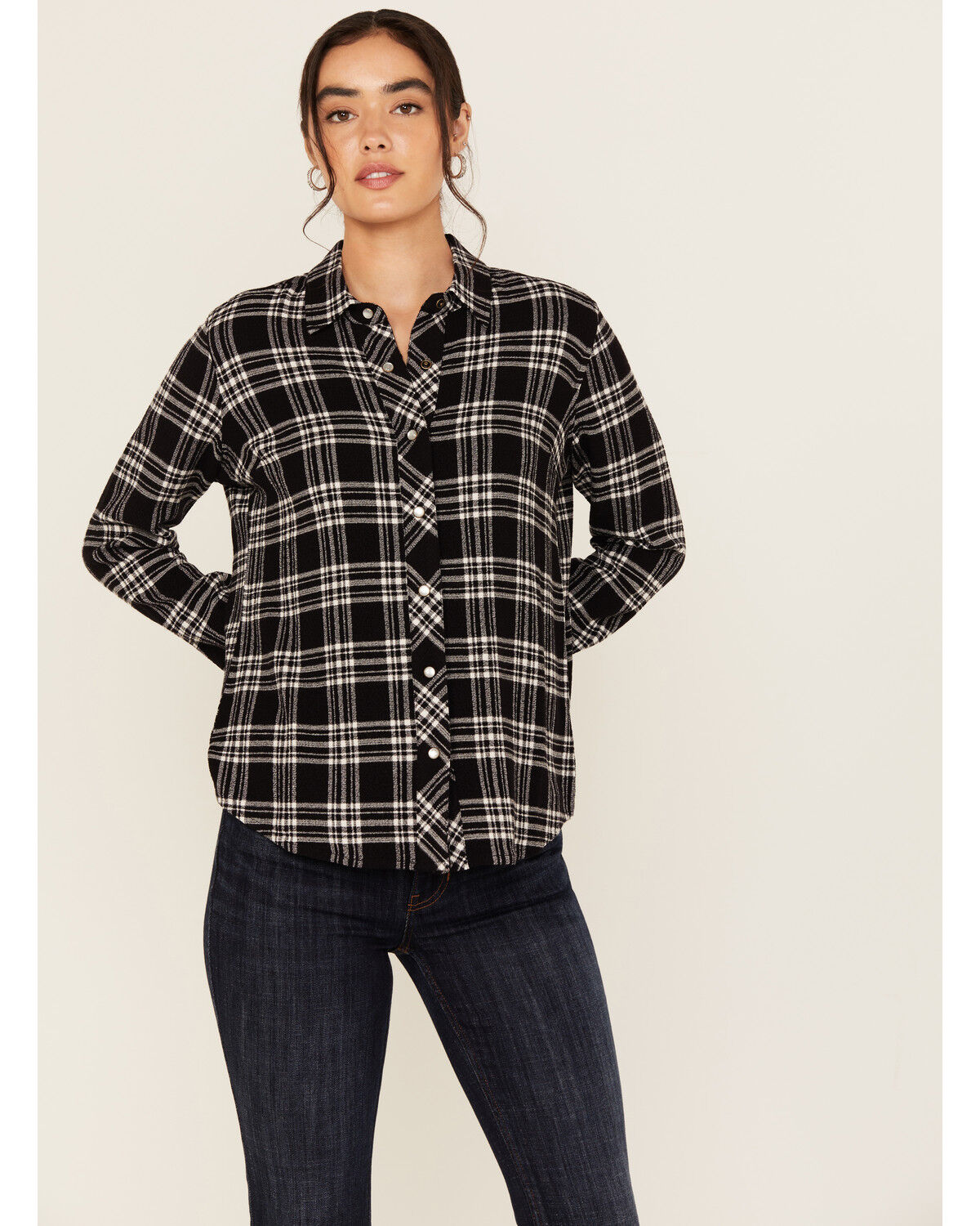 Women's Idyllwind Featherlight Plaid Print Long Sleeve Pearl Snap West