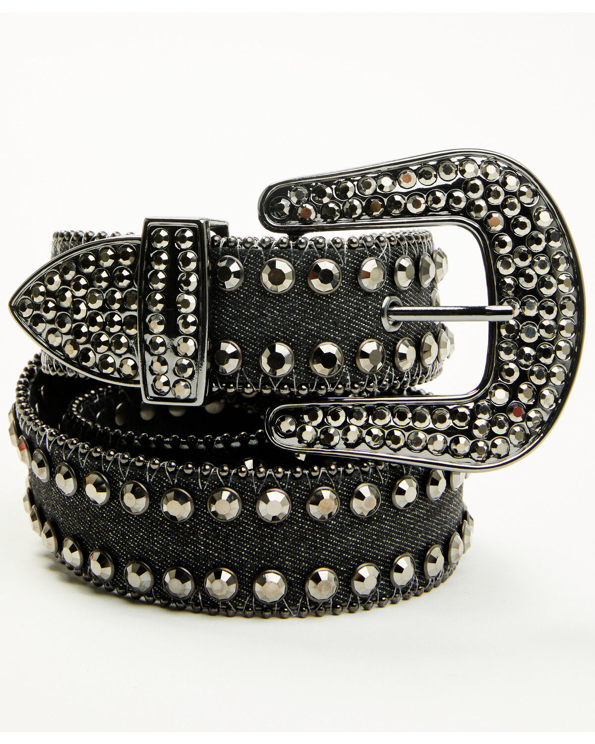 Women's Shyanne Denim Embellished Bling Belt