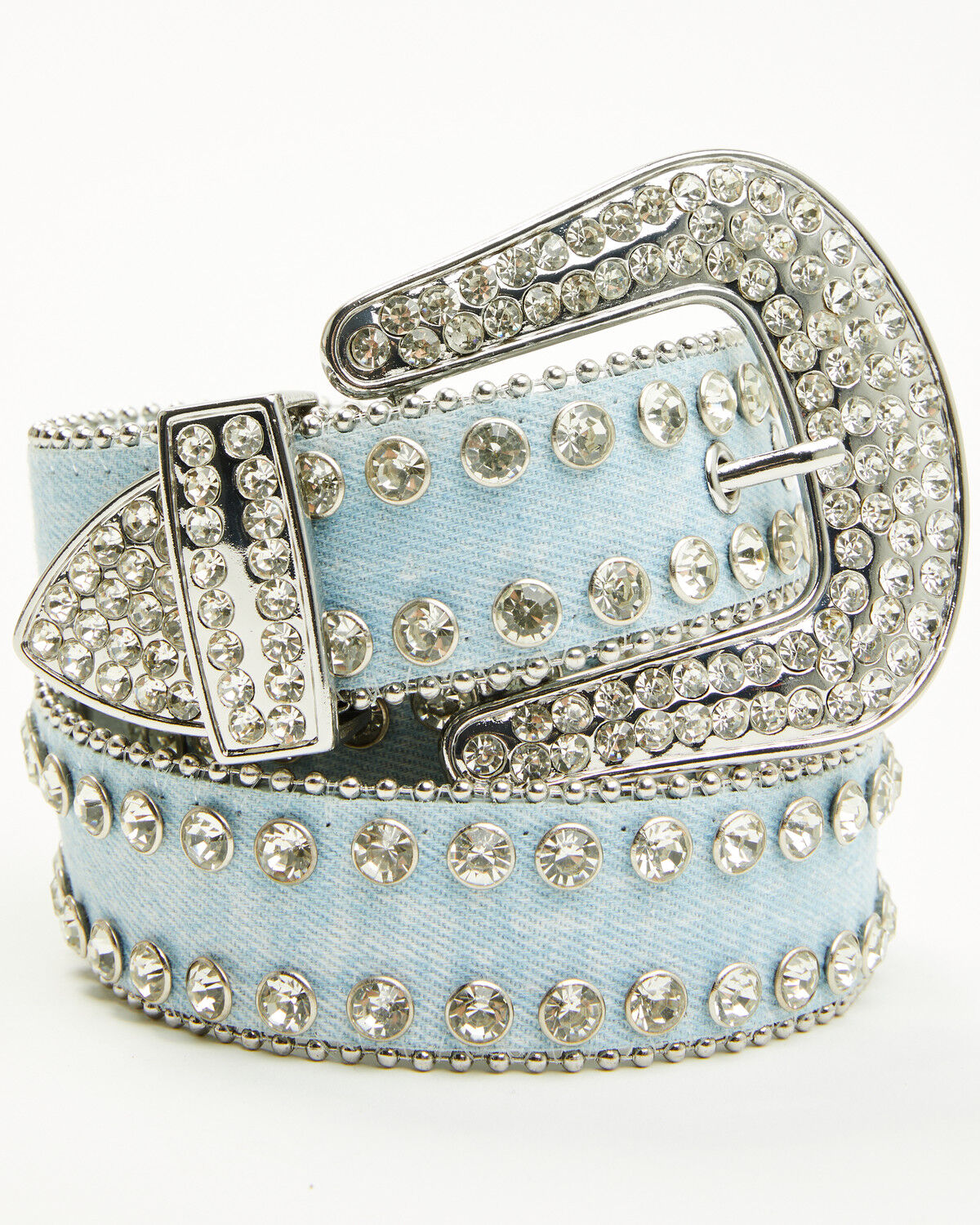 Women's Shyanne Denim Embellished Bling Belt