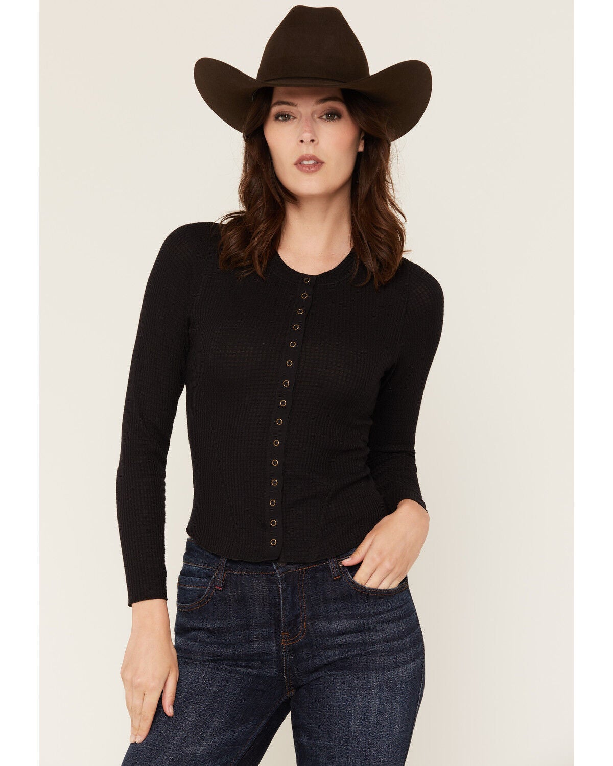Women's Idyllwind Norwood Solid Long Sleeve Snap Thermal Shirt