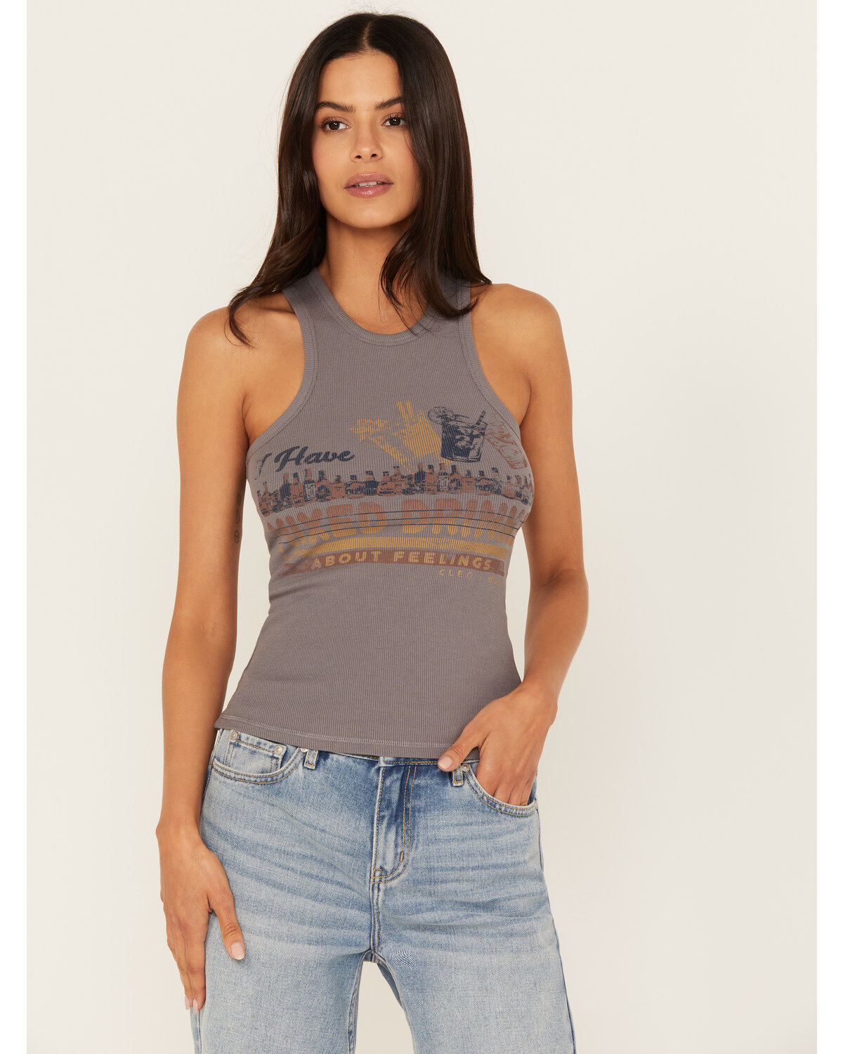 Women's Cleo + Wolf Mixed Drinks Graphic Tank