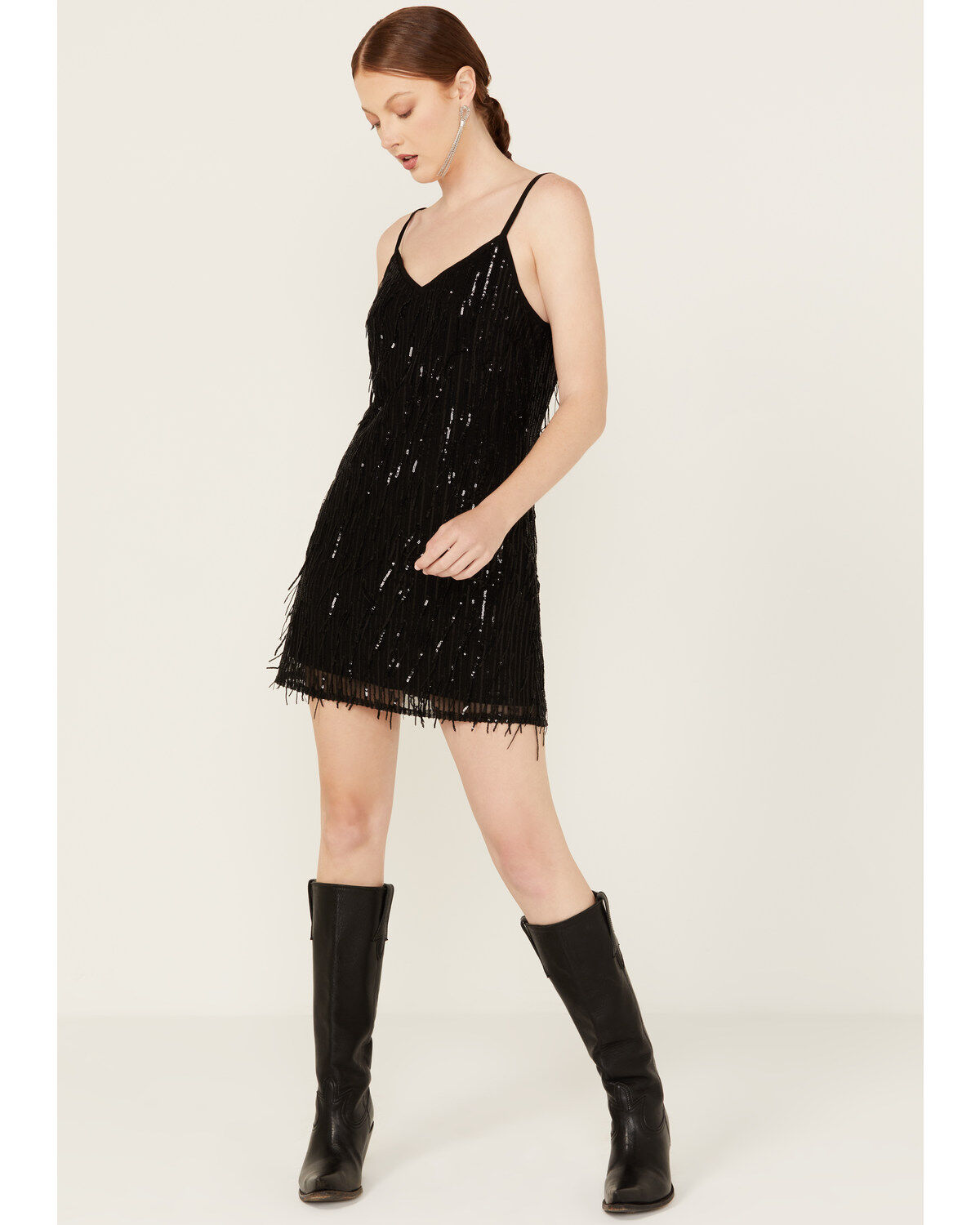 Women's Shyanne Fringe Slip Mini Dress