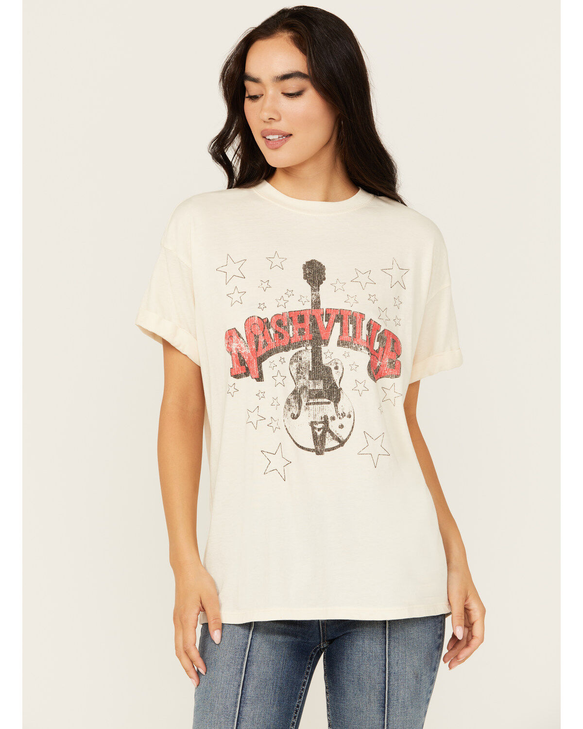Women's Girl Dangerous Nashville Star Relaxed Short Sleeve Graphic Tee