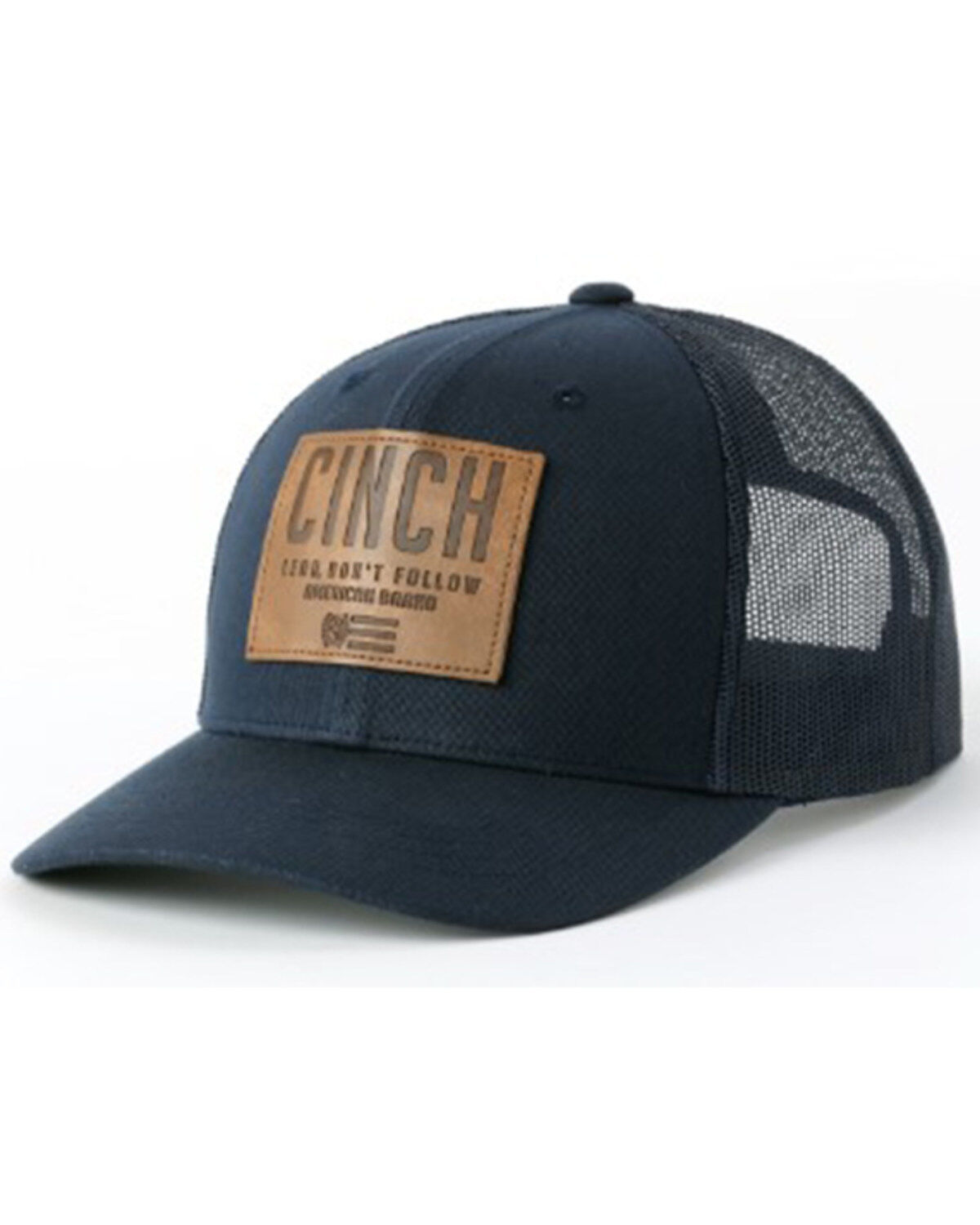 Men's Cinch Leather Patch Ball Cap
