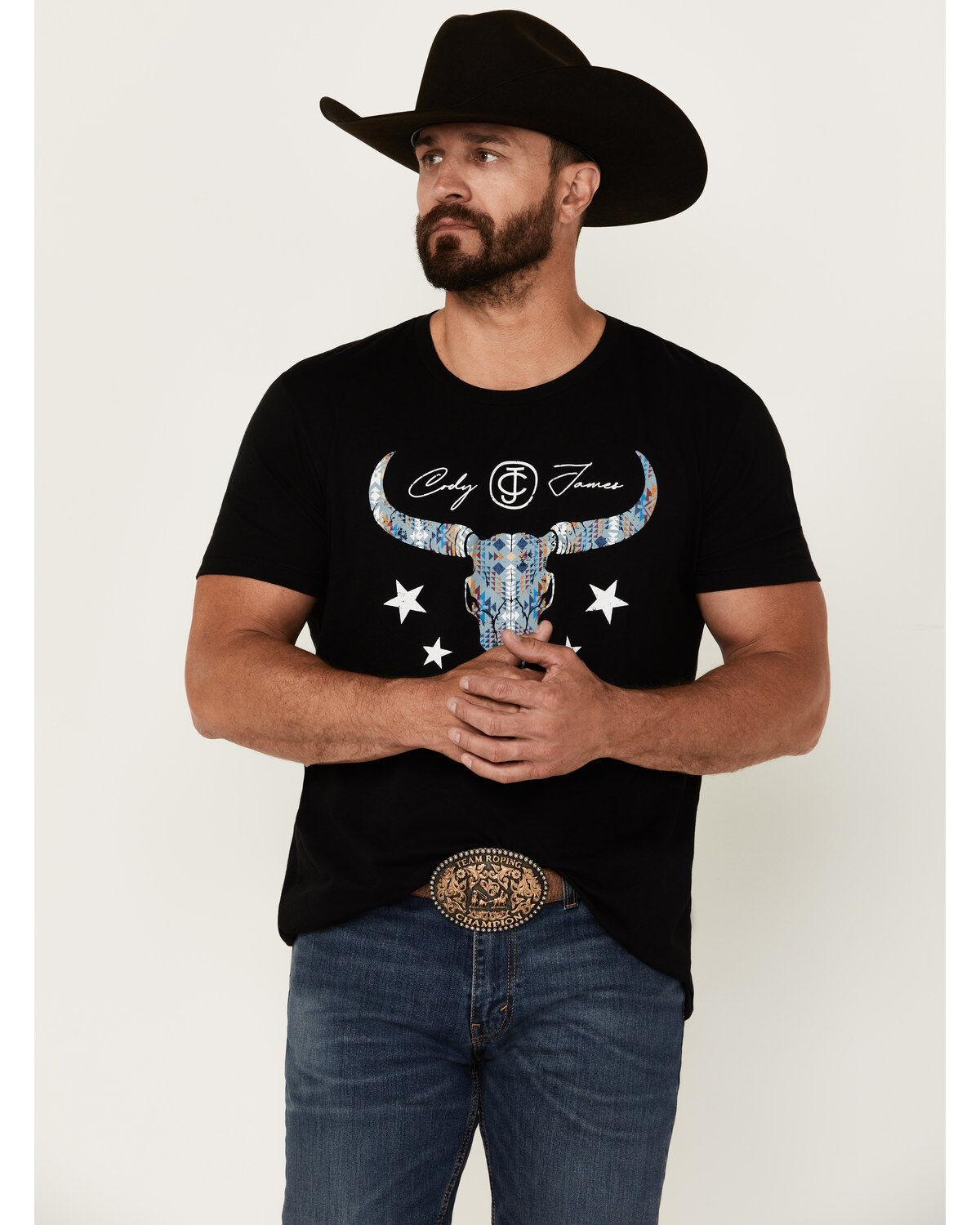 Men's Cody James Navajo Steerhead Logo Short Sleeve Graphic T-Shirt