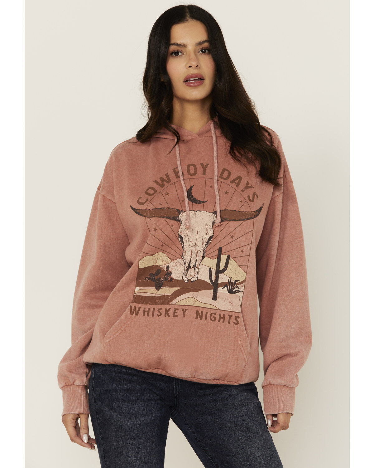 Women's Youth in Revolt Cowboy Days Graphic Hoodie
