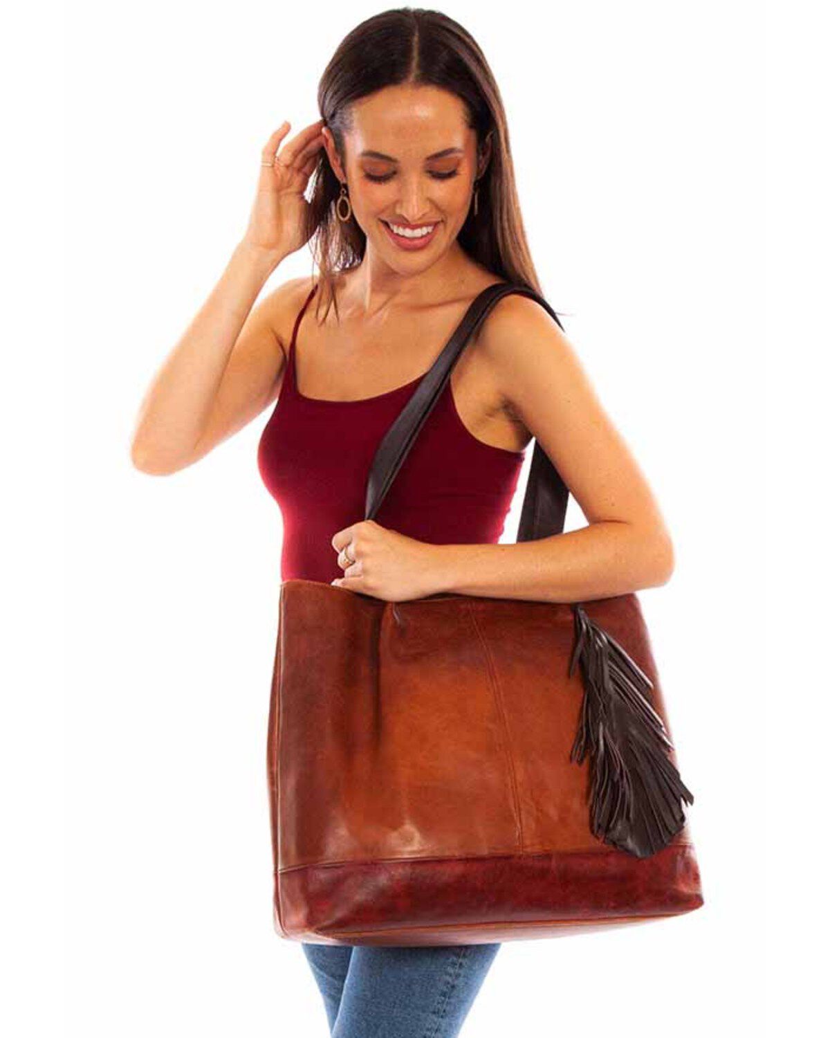 Women's Scully Leather Tote