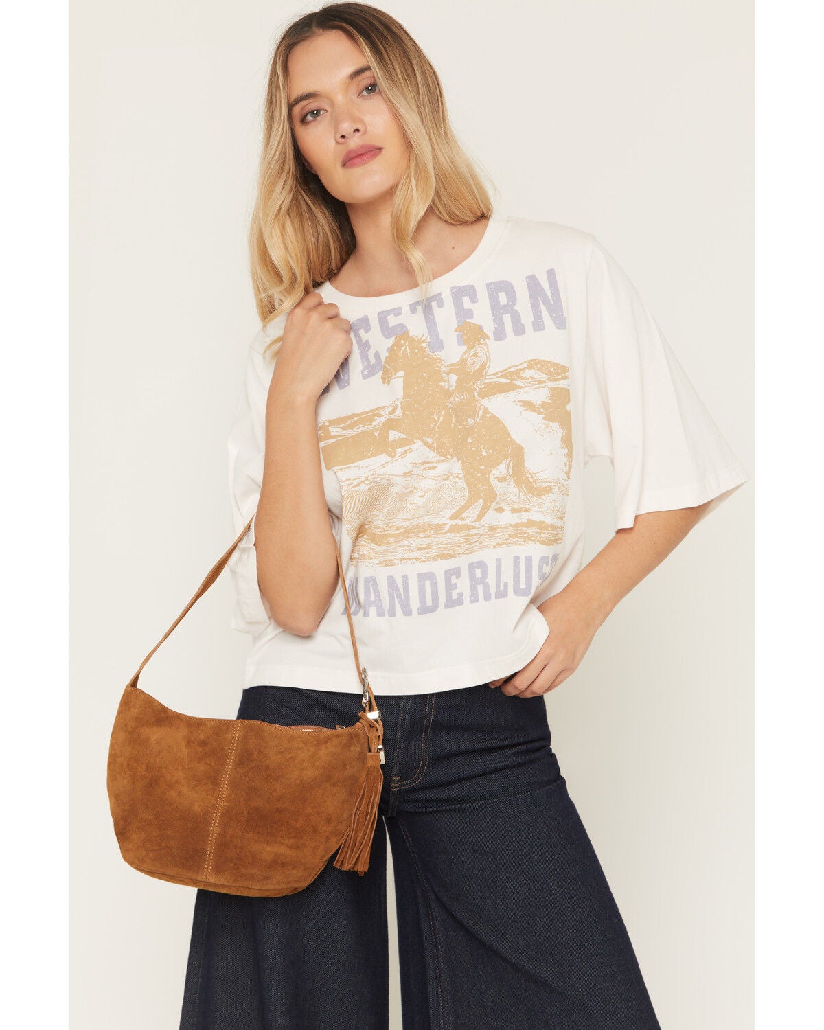 Women's Avondayle Side Buckle Suede Bag