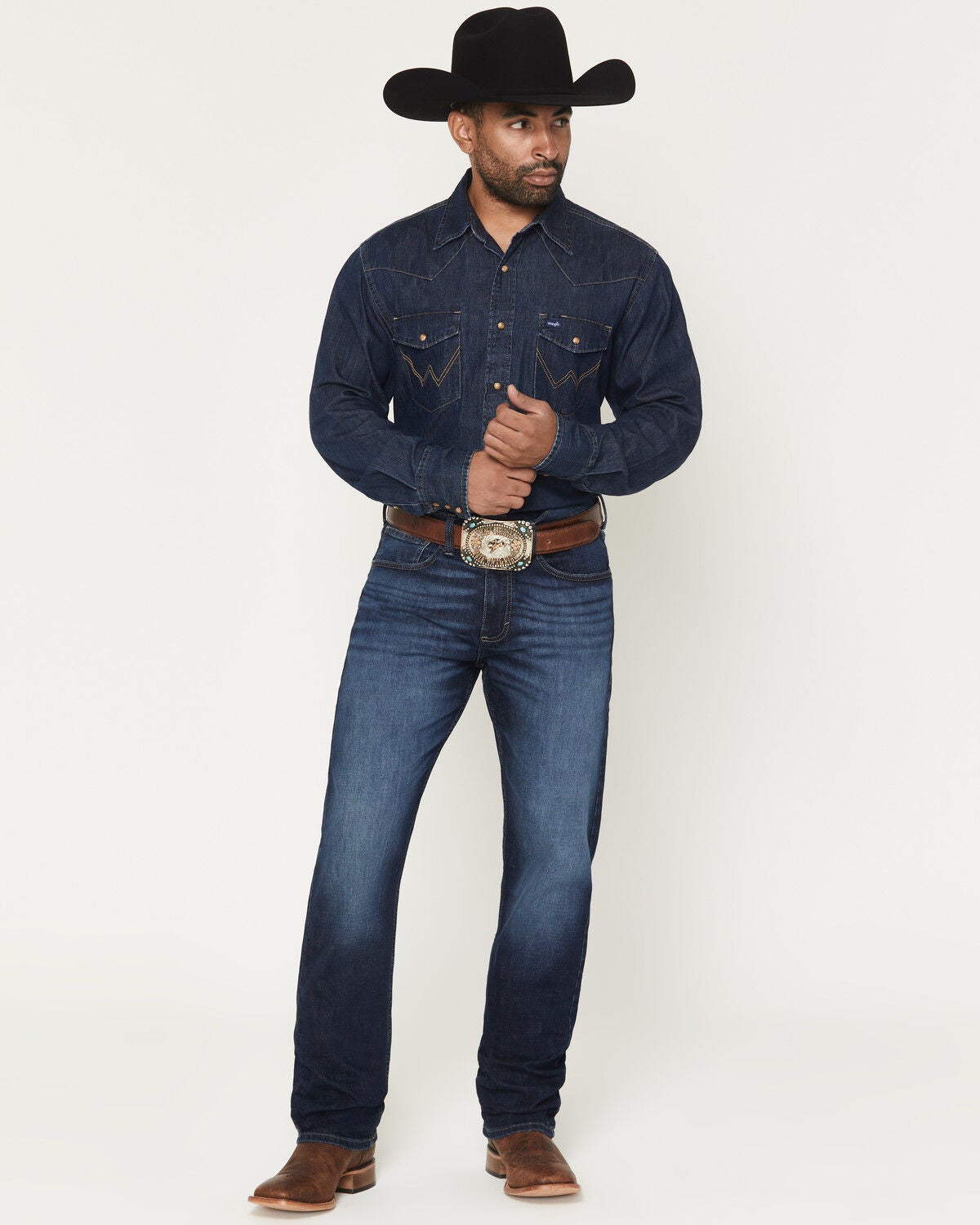 Wrangler 20X Men’s Chandler Vintage Bootcut Stretch Jeans in Medium Wash – Size 36x32 Classic Western Denim