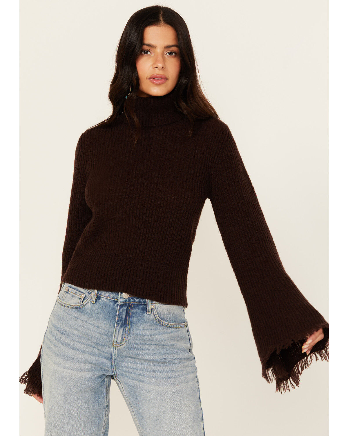 Women's Shyanne Bell Sleeve Marled Sweater