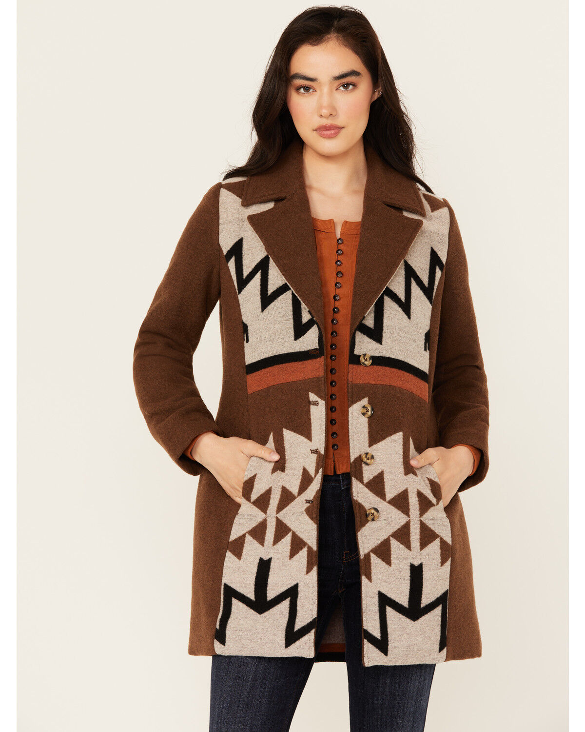 Women's Idyllwind Winton Southwestern Print Button-Down Coat
