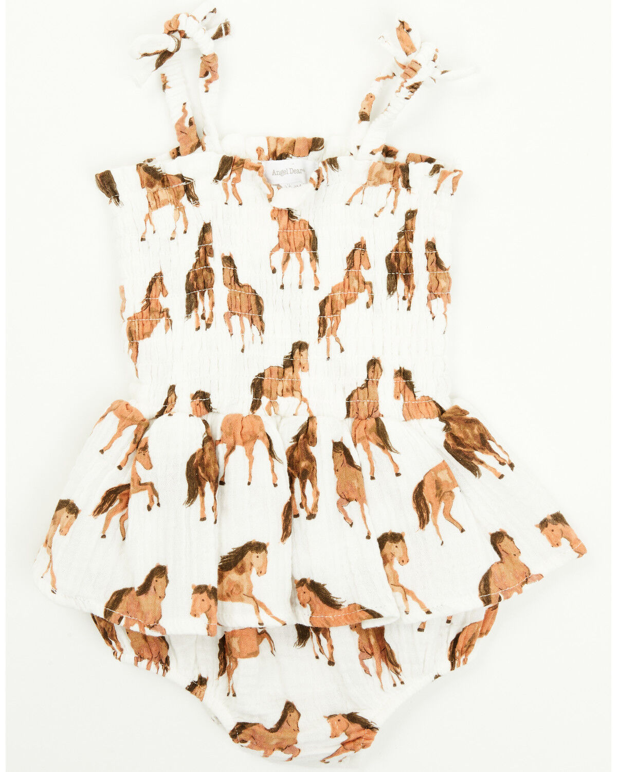 Girls' Angel Dear Infant Horse Sleeveless Snap Onesie