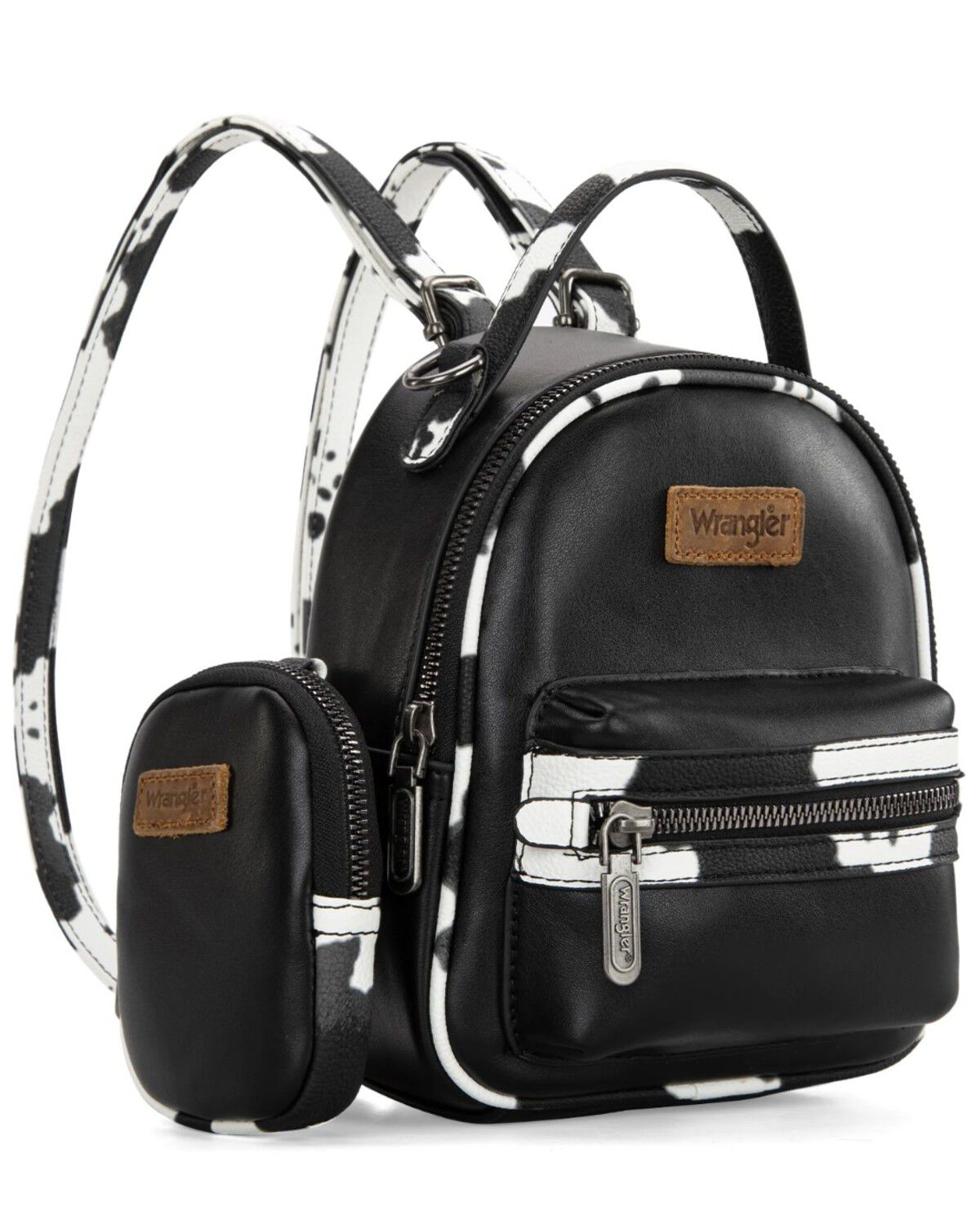 Women's Wrangler Cow Print Mini Backpack