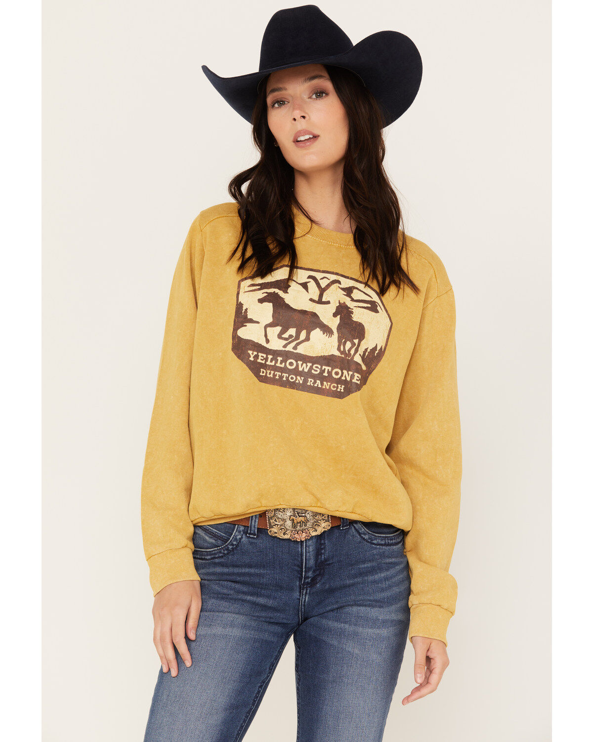 Women's Yellowstone Paramount Network's Dutton Ranch Long Sleeve Ragla