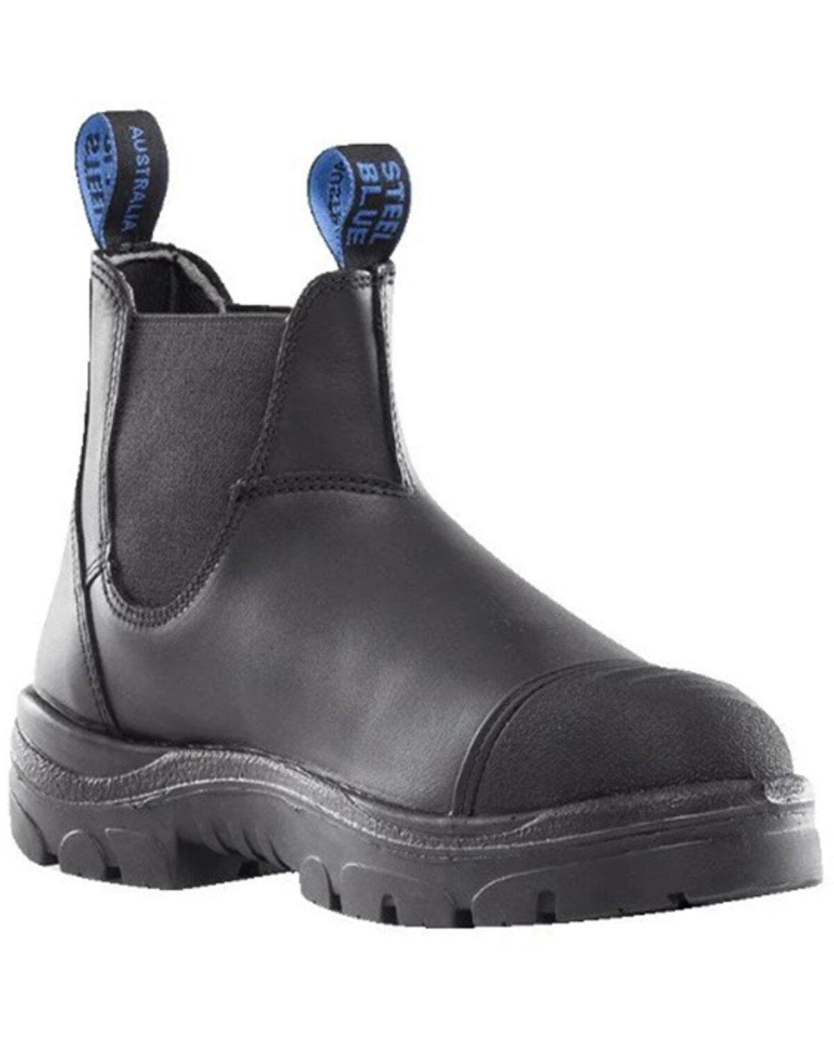 Men's Steel Blue Hobart Scuff Work Boots - Steel Toe